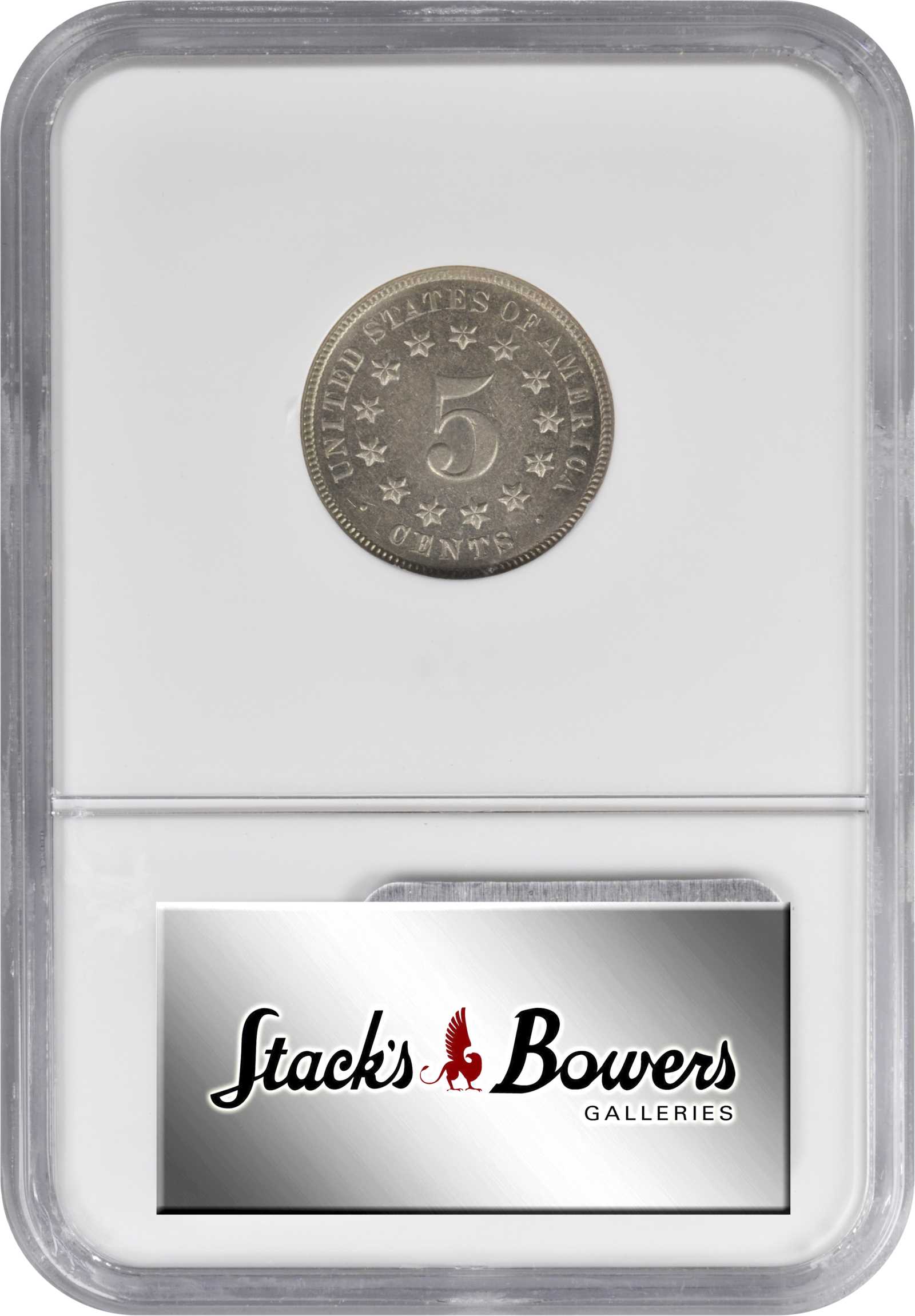 1872 5c Doubled Die Obverse, FS-104 G4 thumbnail 5