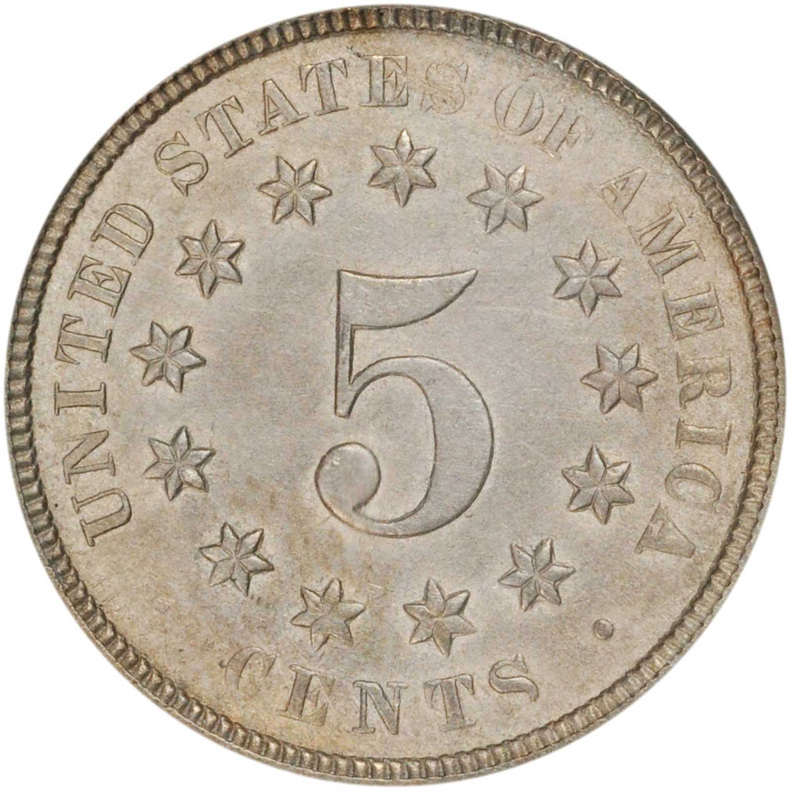 1872 5c Doubled Die Obverse, FS-106 MS64 thumbnail 2