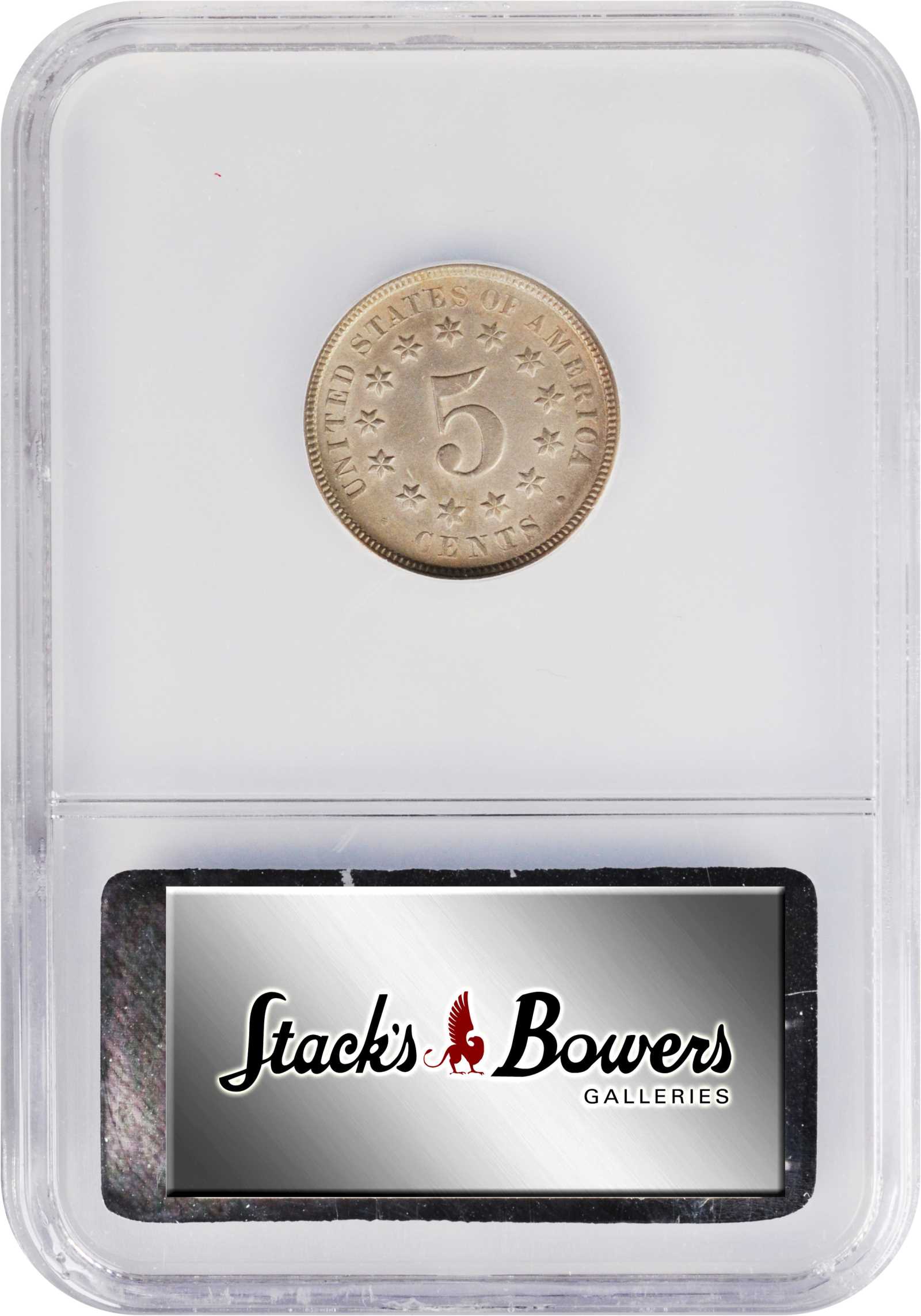 1872 5c Doubled Die Obverse, FS-106 MS64 thumbnail 4