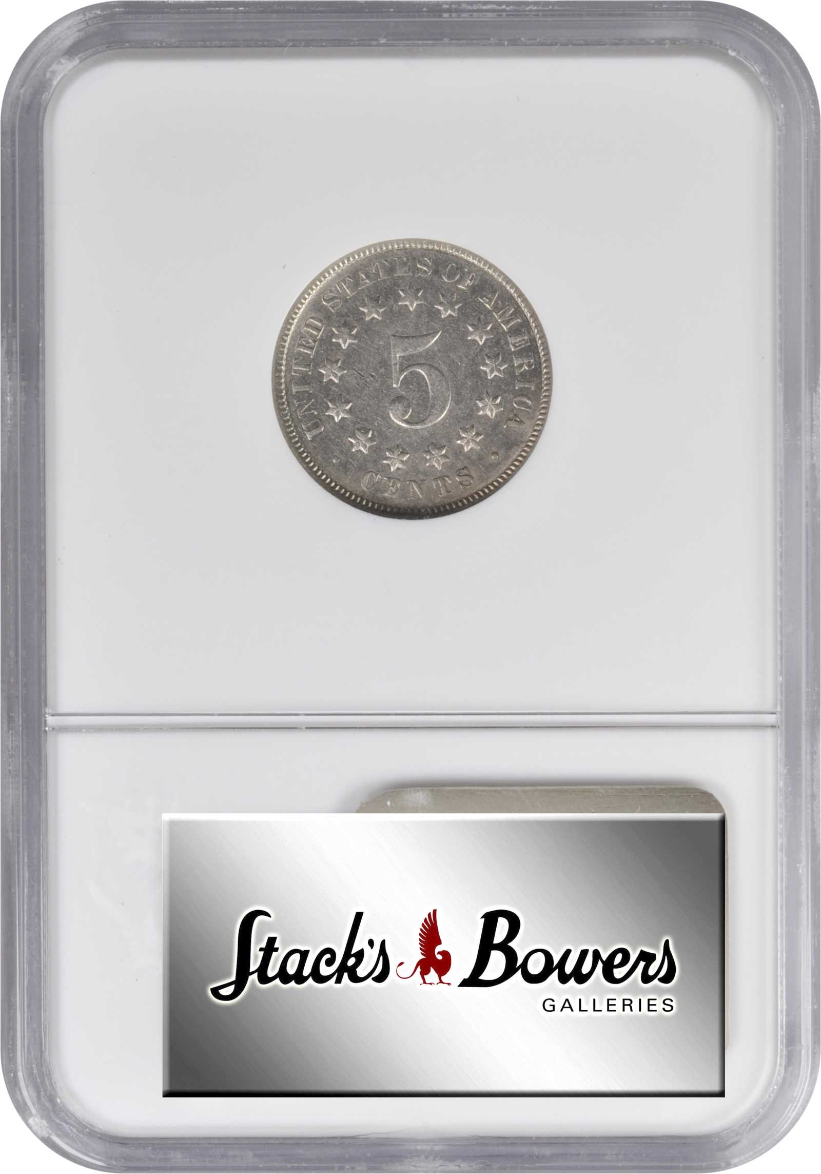 1875 5c Double Die Obverse, FS-102 AG3 thumbnail 6