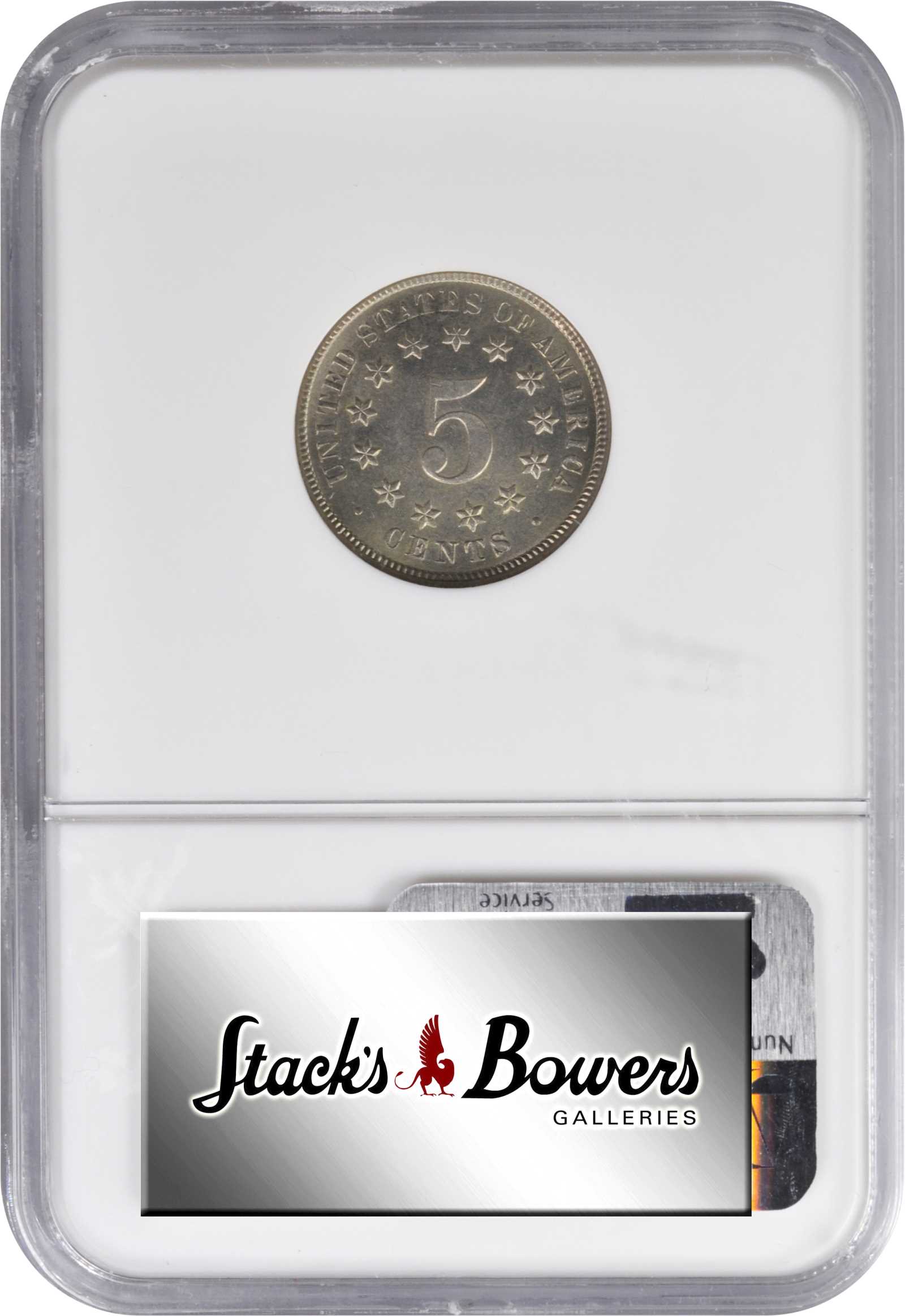 1876 5c Doubled Die Obverse, FS-102 XF45 thumbnail 4