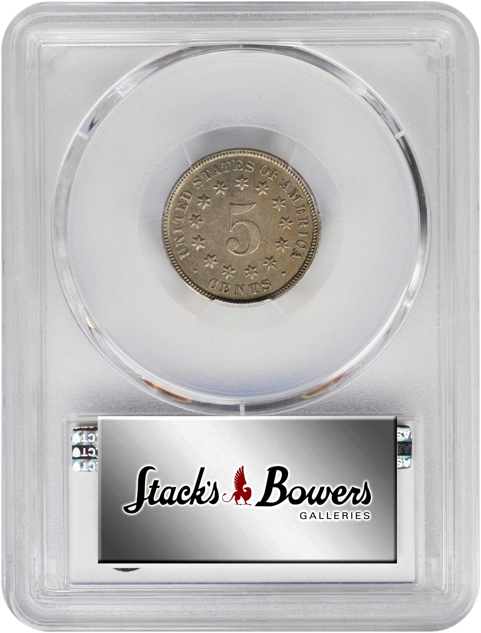 1883/2 5c Shield, Overdate, FS-301 VF30 thumbnail 9