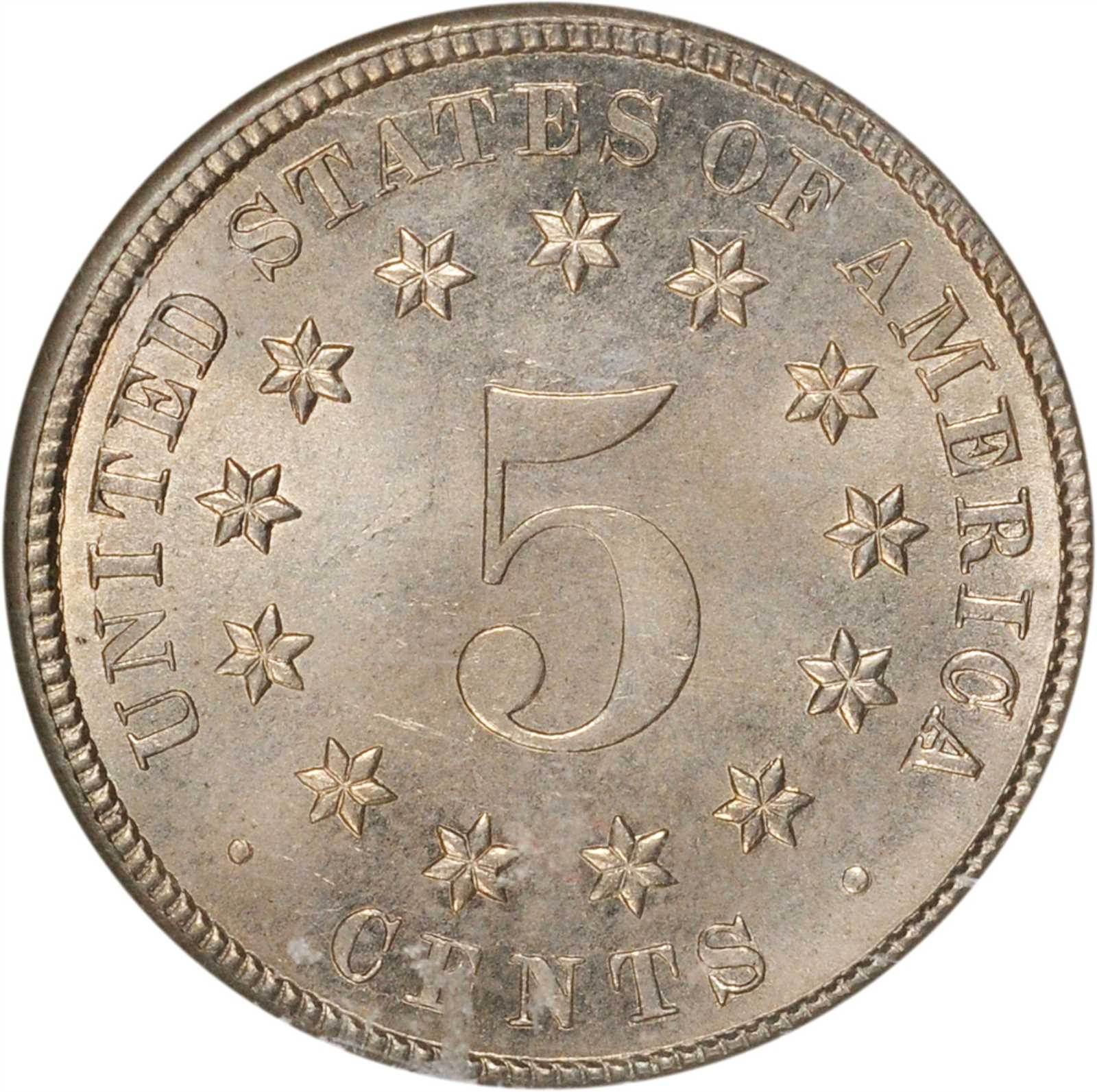 1883 5c Shield, Repunched Date, FS-312 MS66 thumbnail 4