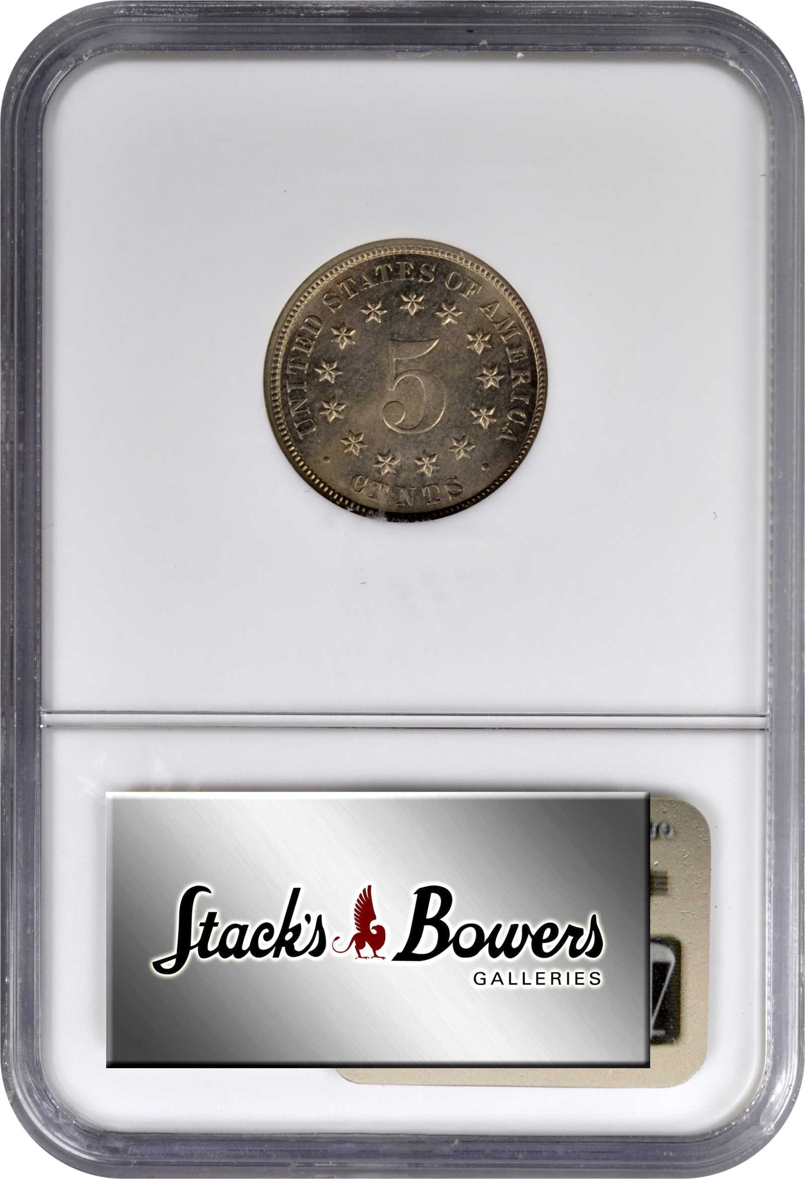1883 5c Shield, Repunched Date, FS-312 MS66 thumbnail 6