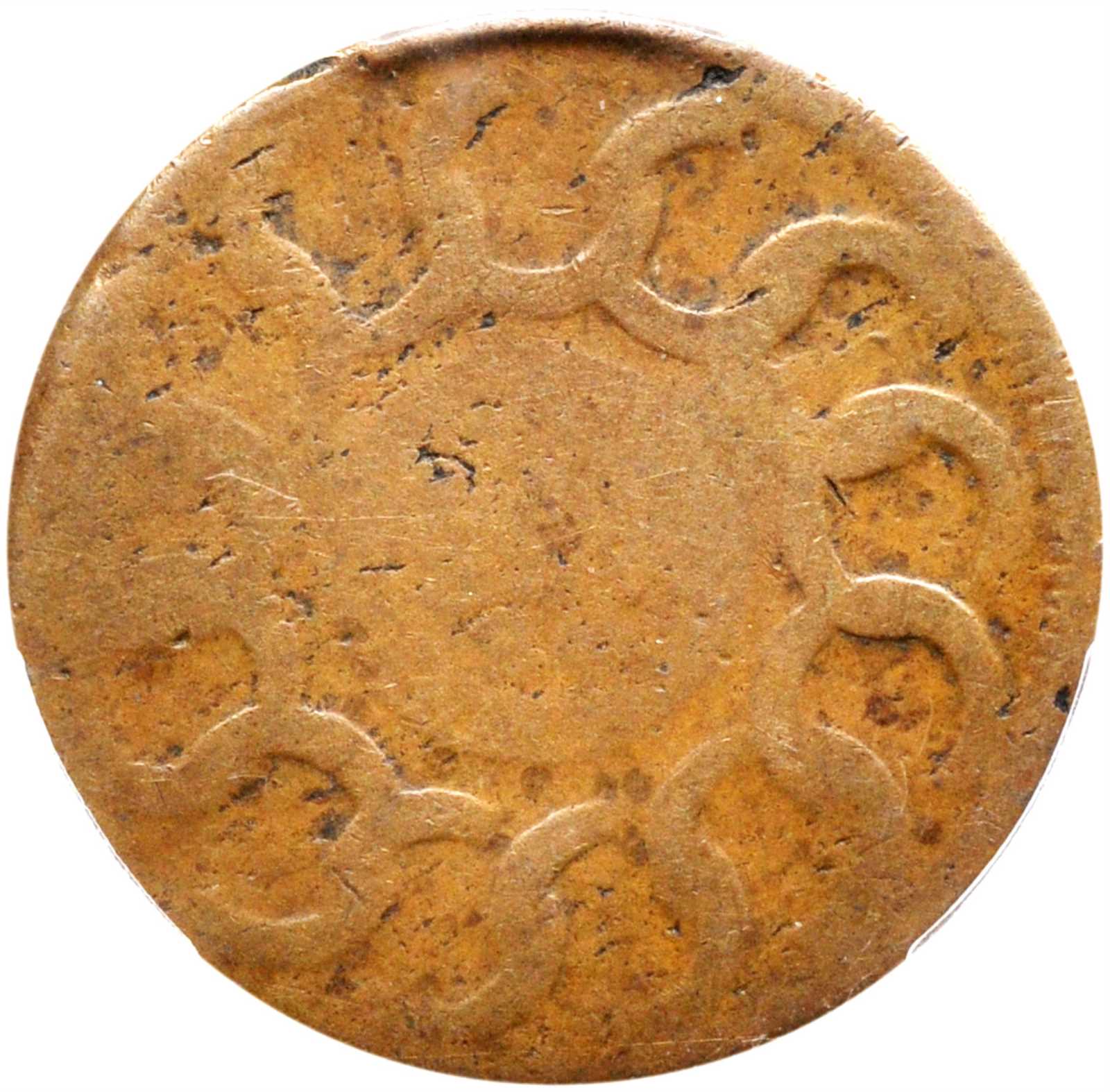 1787 Fugio 1c 4 Cinquefoils, STATES UNITED, Newman 9-P MS BN VG10 BN thumbnail 9