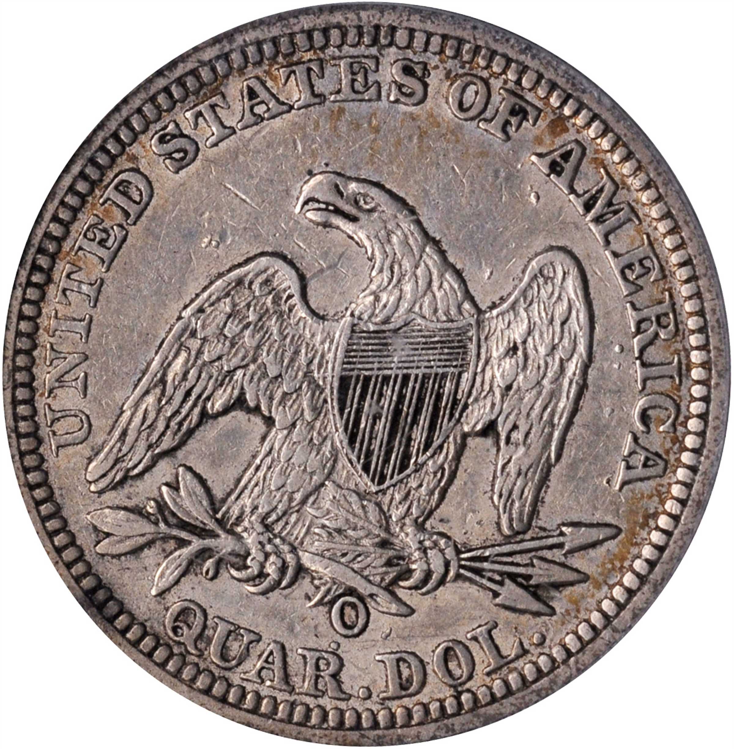 1843-O 25c Large O, FS-501 VF25 thumbnail 4
