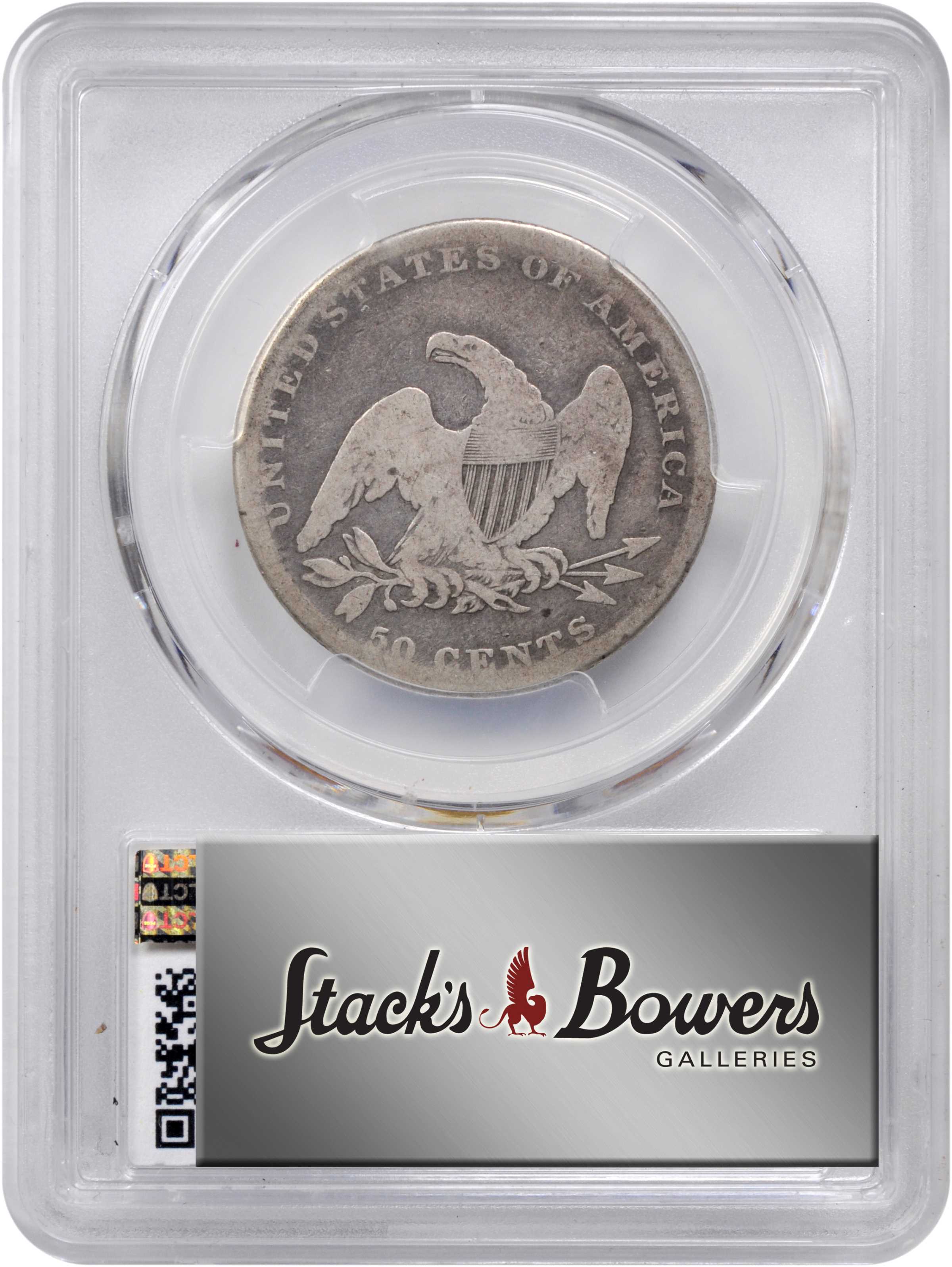 1837 50c Reeded Edge, GR-25 F15 thumbnail 4