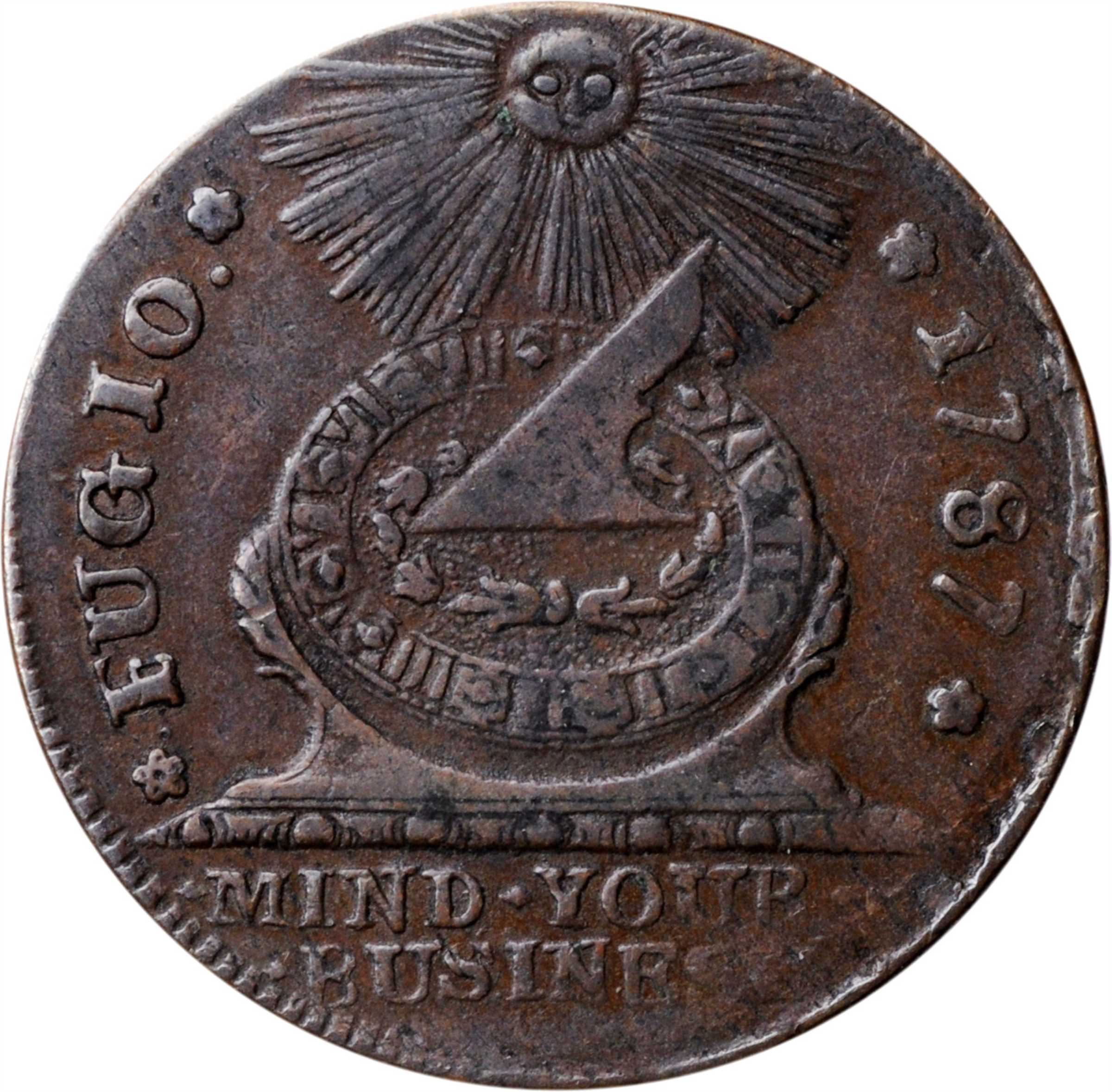 1787 Fugio 1c 4 Cinquefoils, UNITED STATES, Newman 8-B MS BN G6 BN thumbnail 12