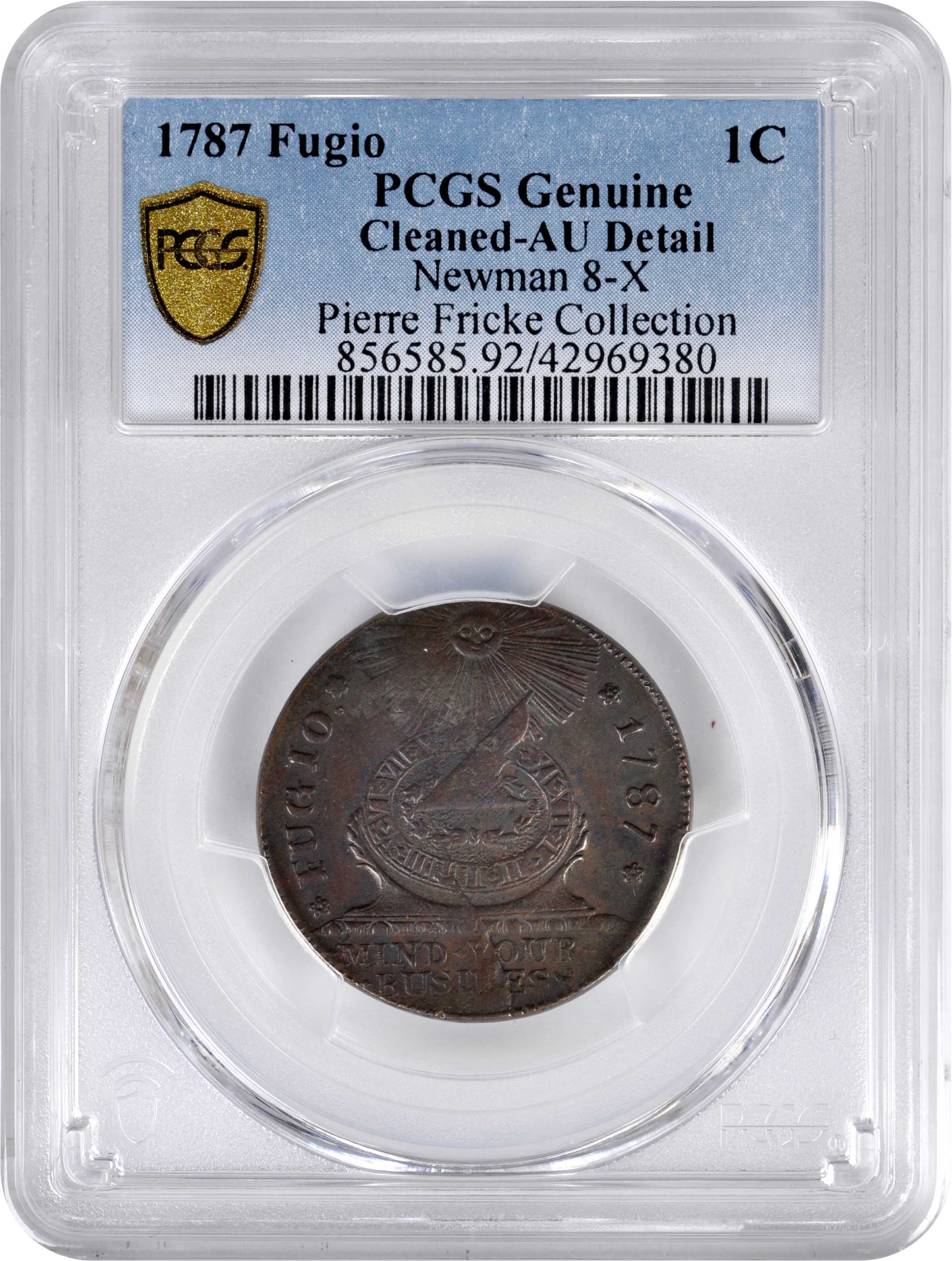 1787 Fugio 1c 4 Cinquefoils, STATES UNITED, Newman 8-X MS BN F12 BN thumbnail 7
