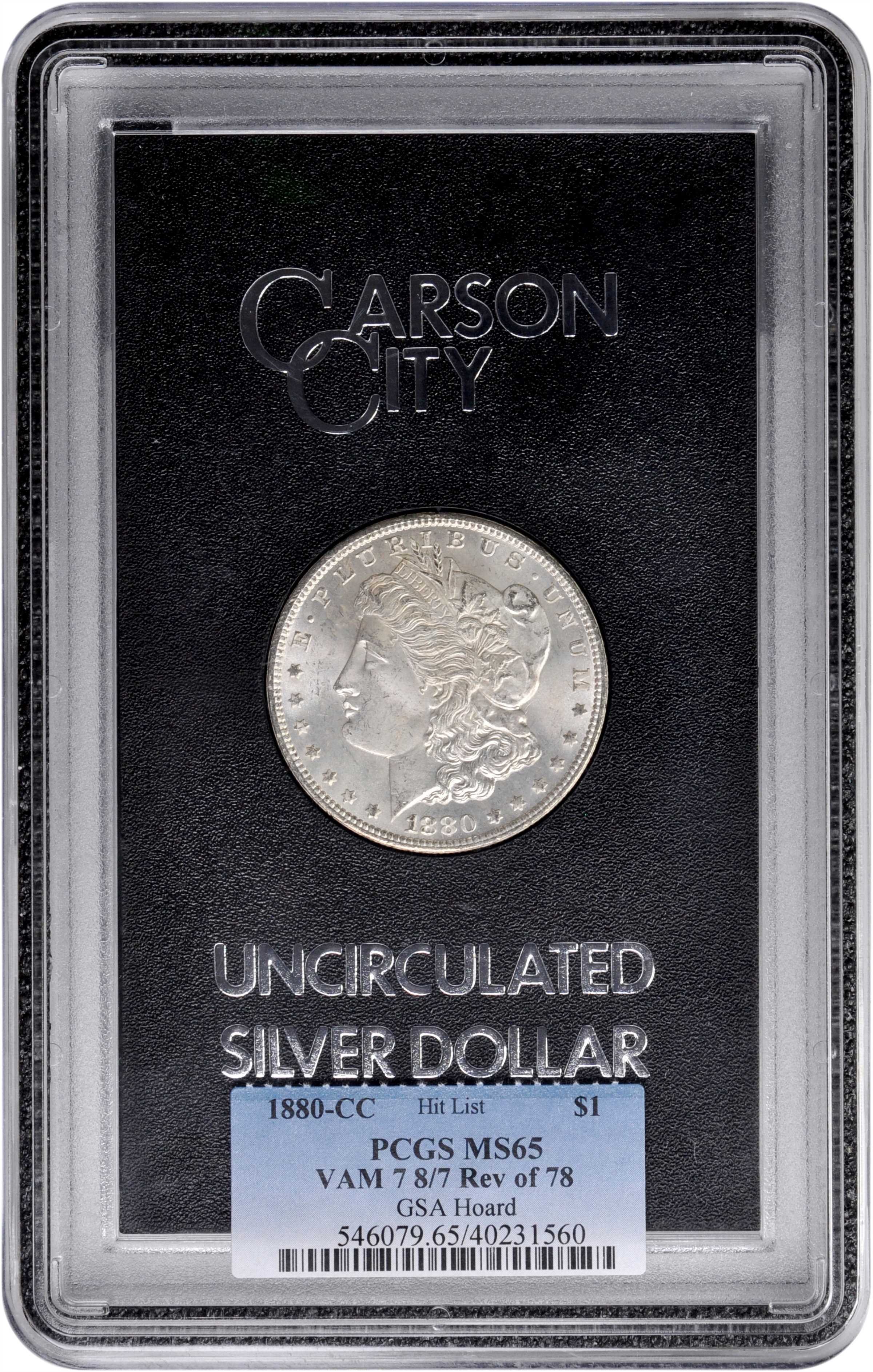 1880-CC $1  GSA Hoard, Reverse of 1878, 8/7, VAM-7 MS65 thumbnail 11