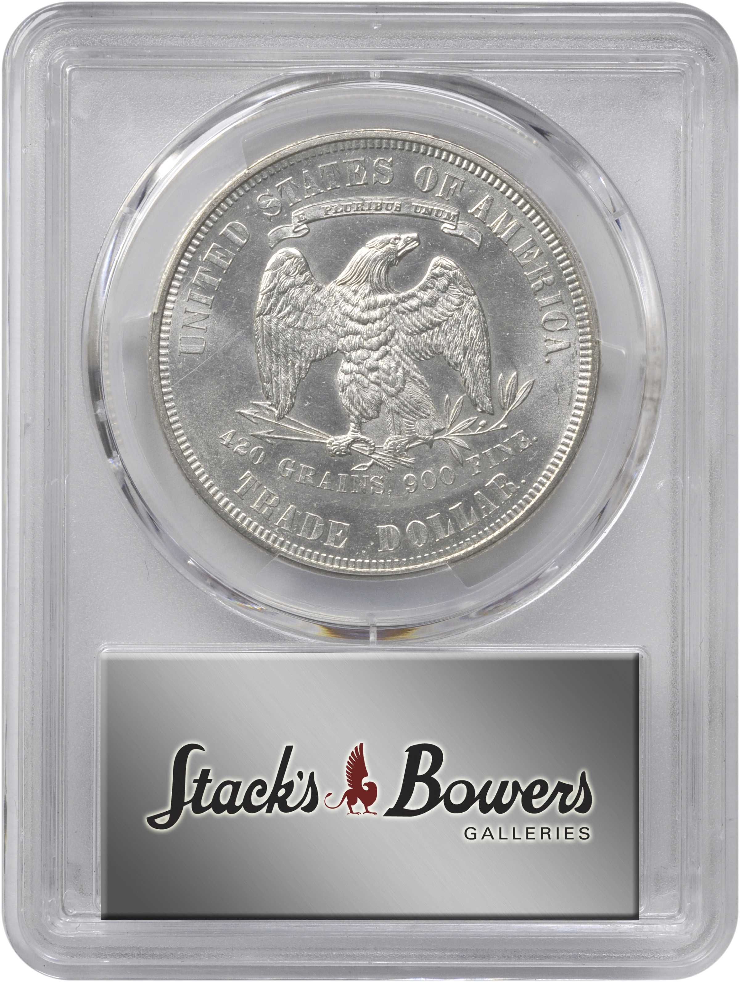 1876 Trade$ Obverse II, Reverse II, FS-701 AU55 thumbnail 7