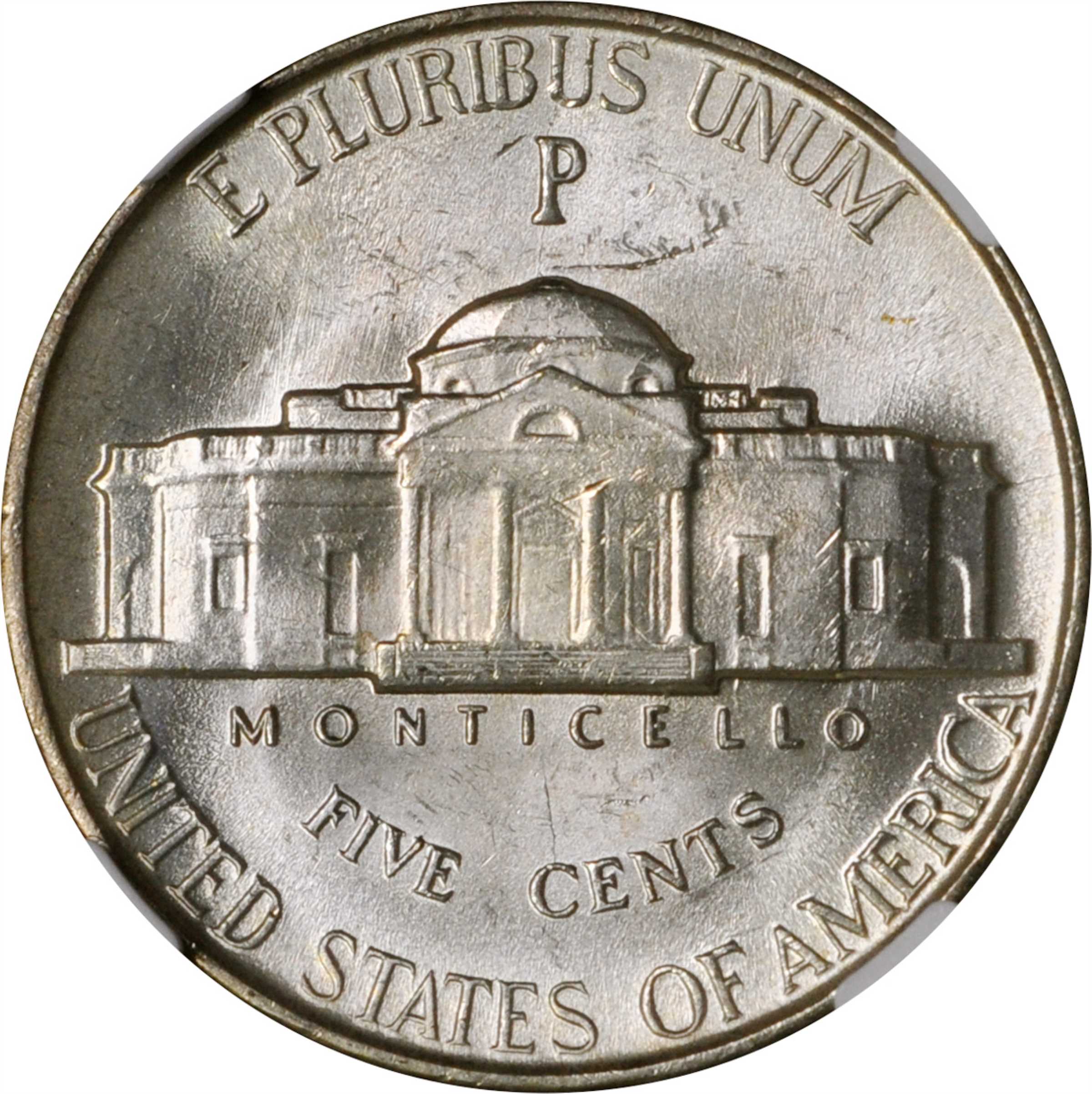 1943-P 5c Silver, DDO, "Doubled Eye", FS-106 MS63 thumbnail 8