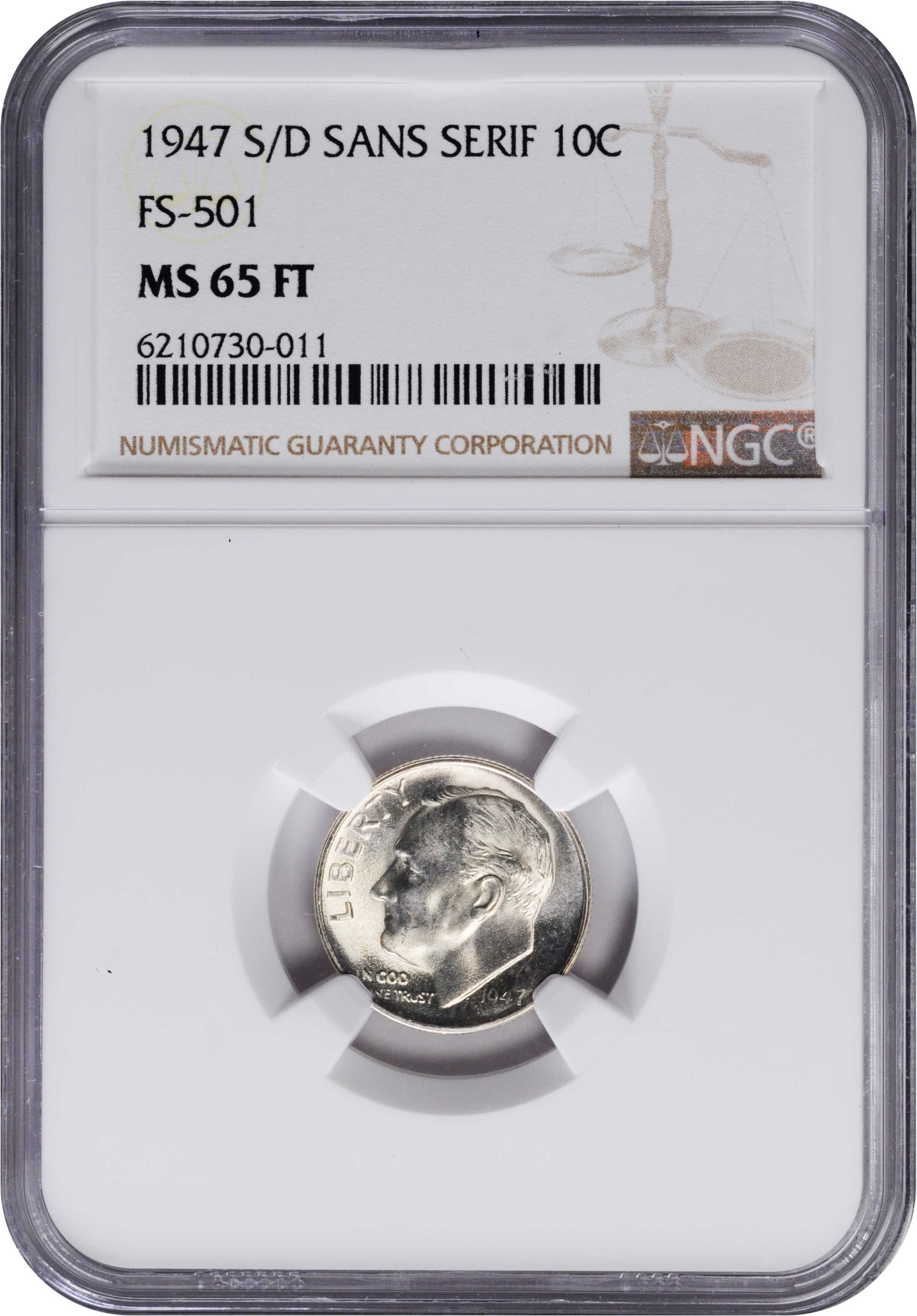 1947-S 10c MS FB MS65 FB thumbnail 7