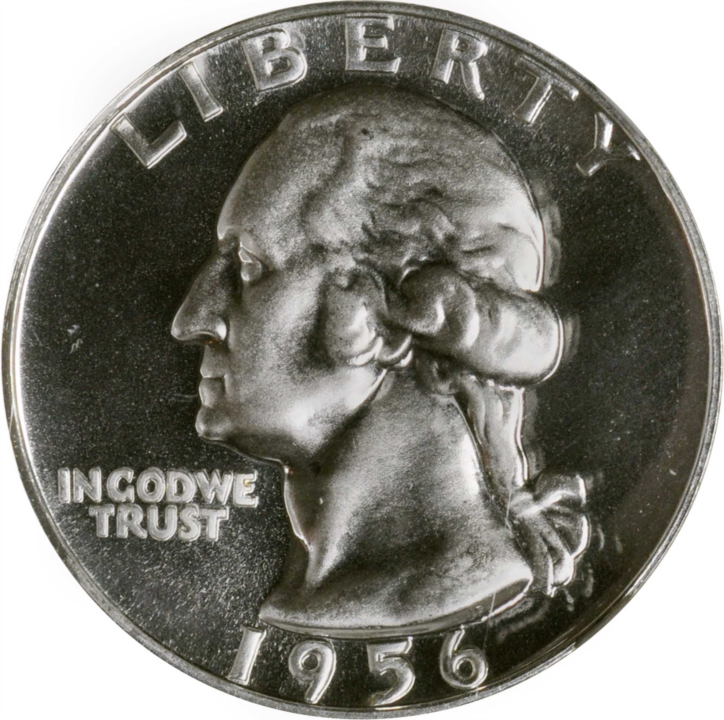 1956 Washington Quarter. FS-701. Reverse Die Gouge. Proof-69 * (NGC).