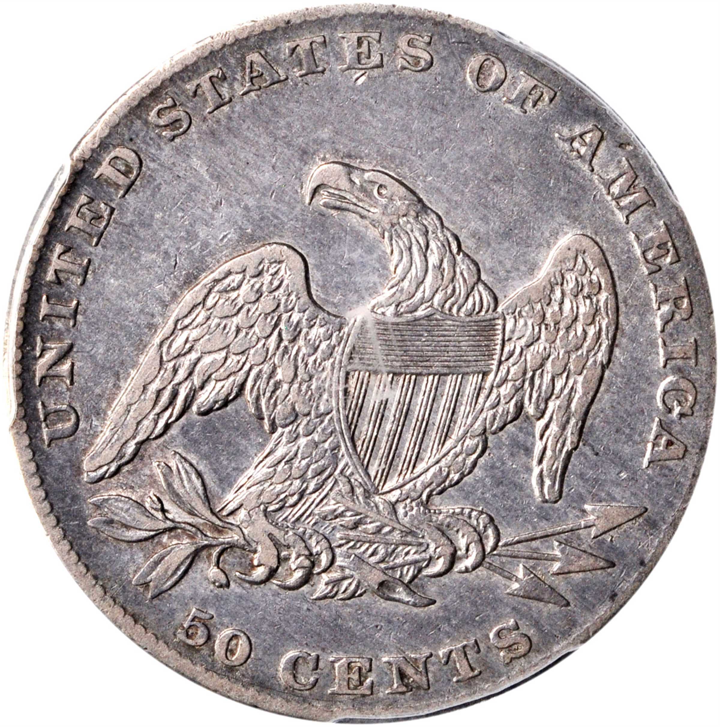 1837 50c Reeded Edge, GR-7 VF20 thumbnail 4