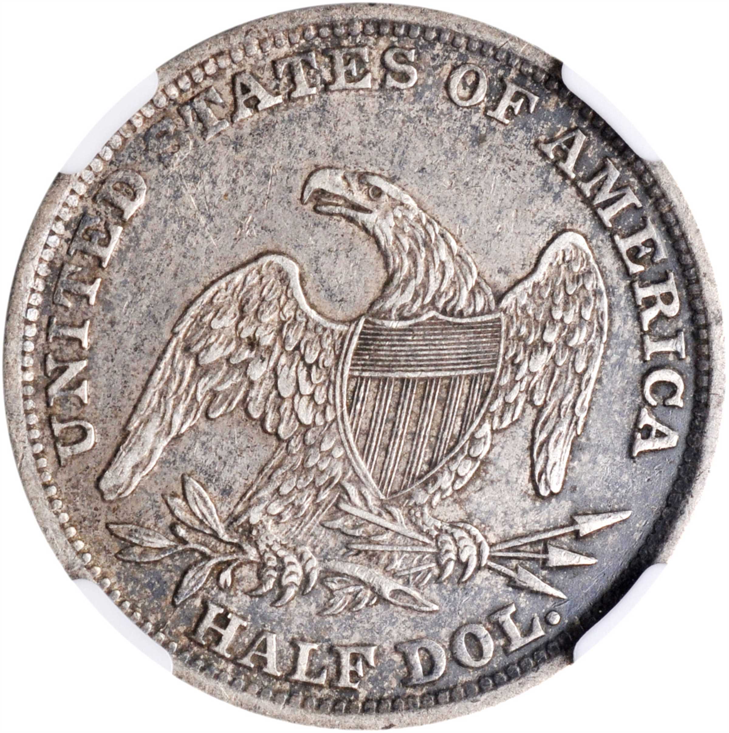 1838 50c Reeded Edge, GR-3 F15 thumbnail 2