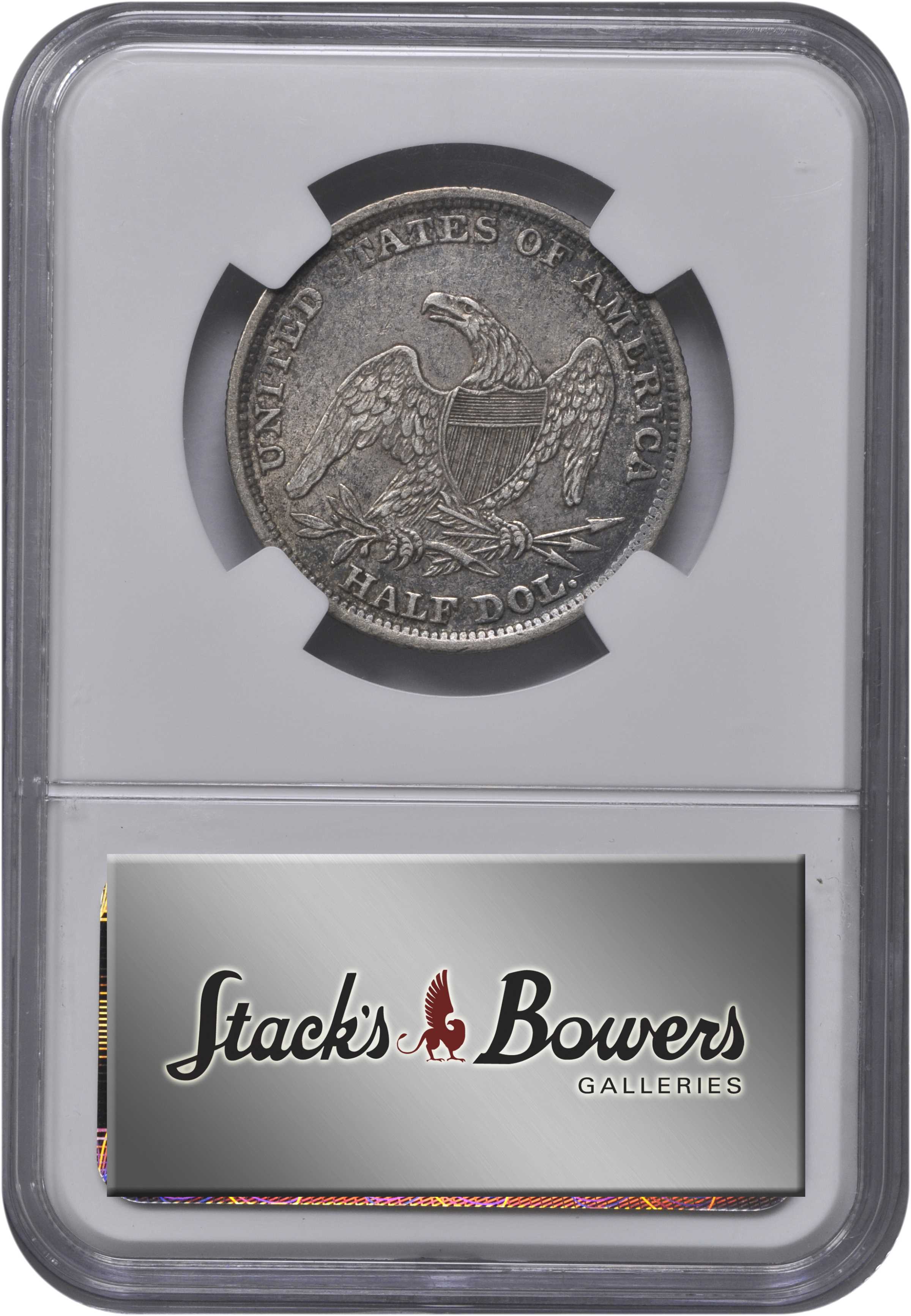 1838 50c Reeded Edge, GR-3 F15 thumbnail 4