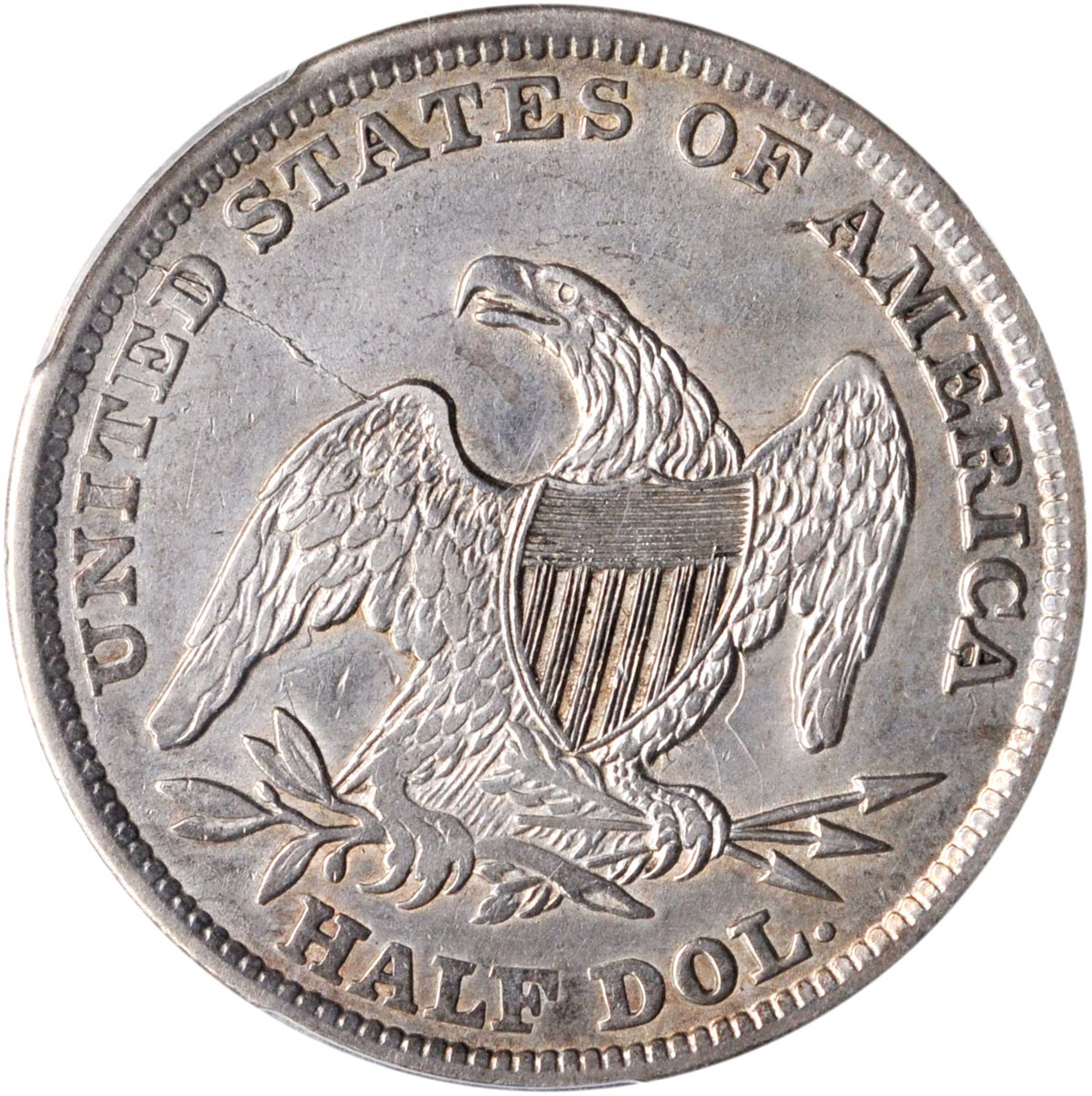 1838 50c Reeded Edge, GR-4 F15 thumbnail 2