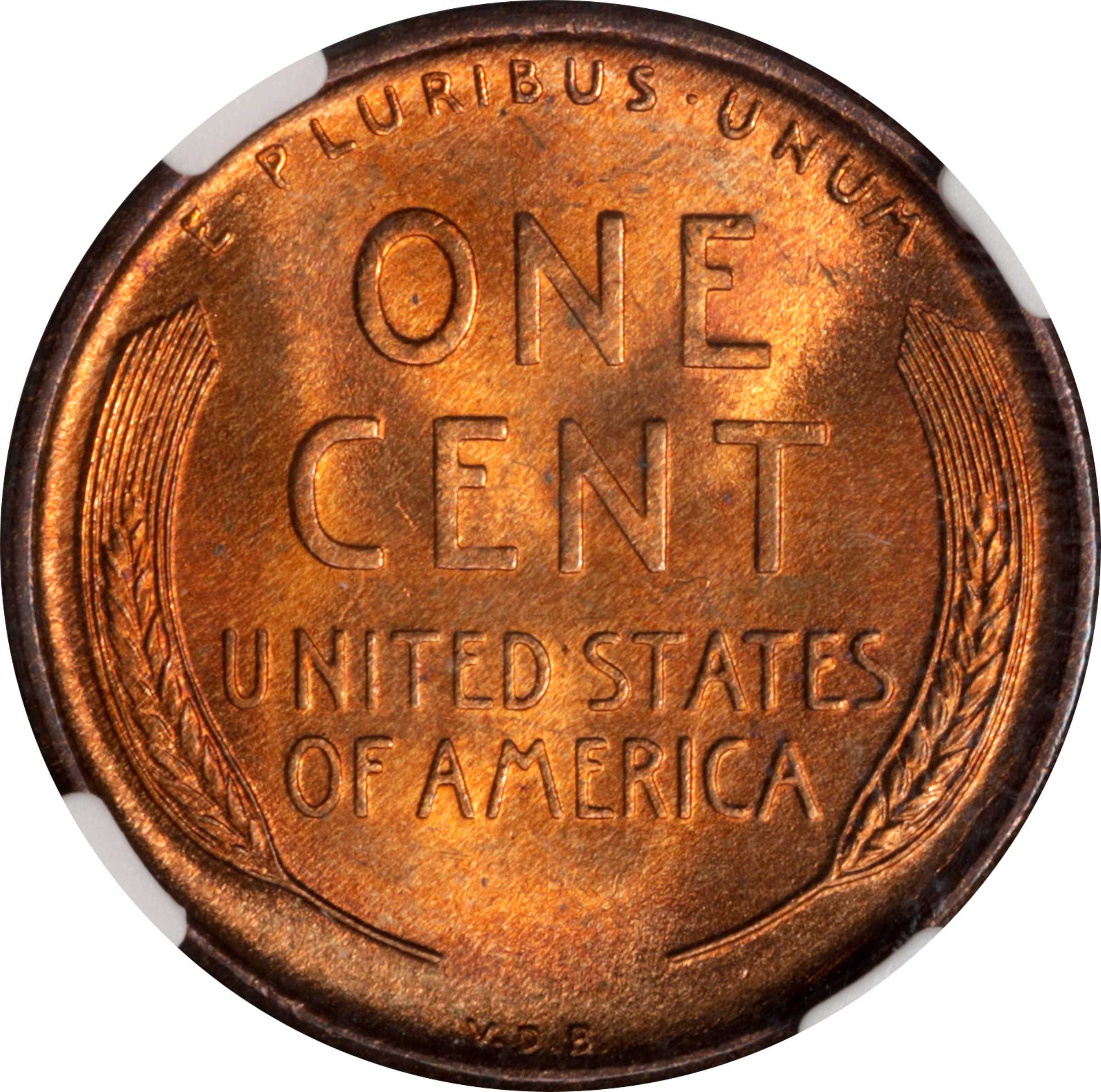1909 VDB 1c Doubled Die Obverse, FS-1102 MS RB MS65 RB thumbnail 4