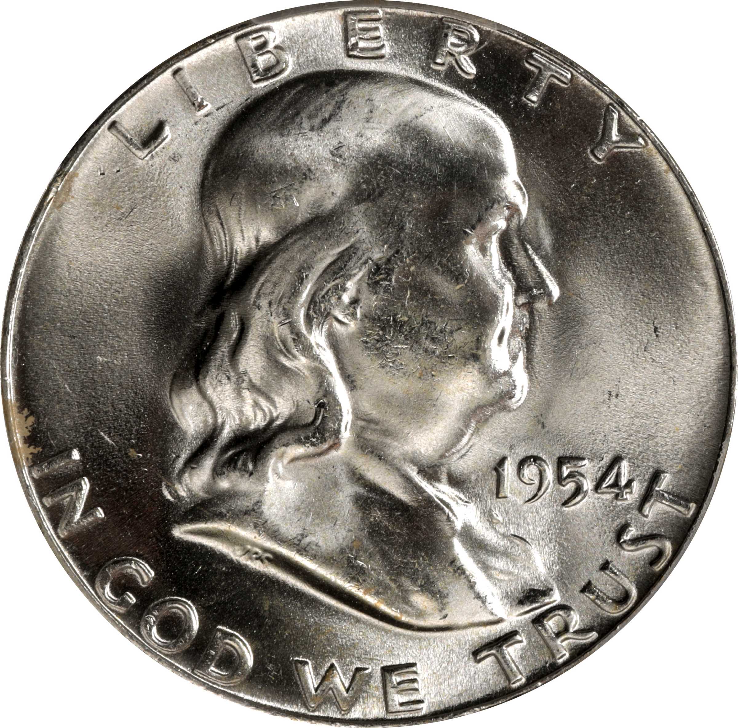 1954 Franklin Half Dollar. FS-401. Bugs Bunny. MS-66 FBL (PCGS).