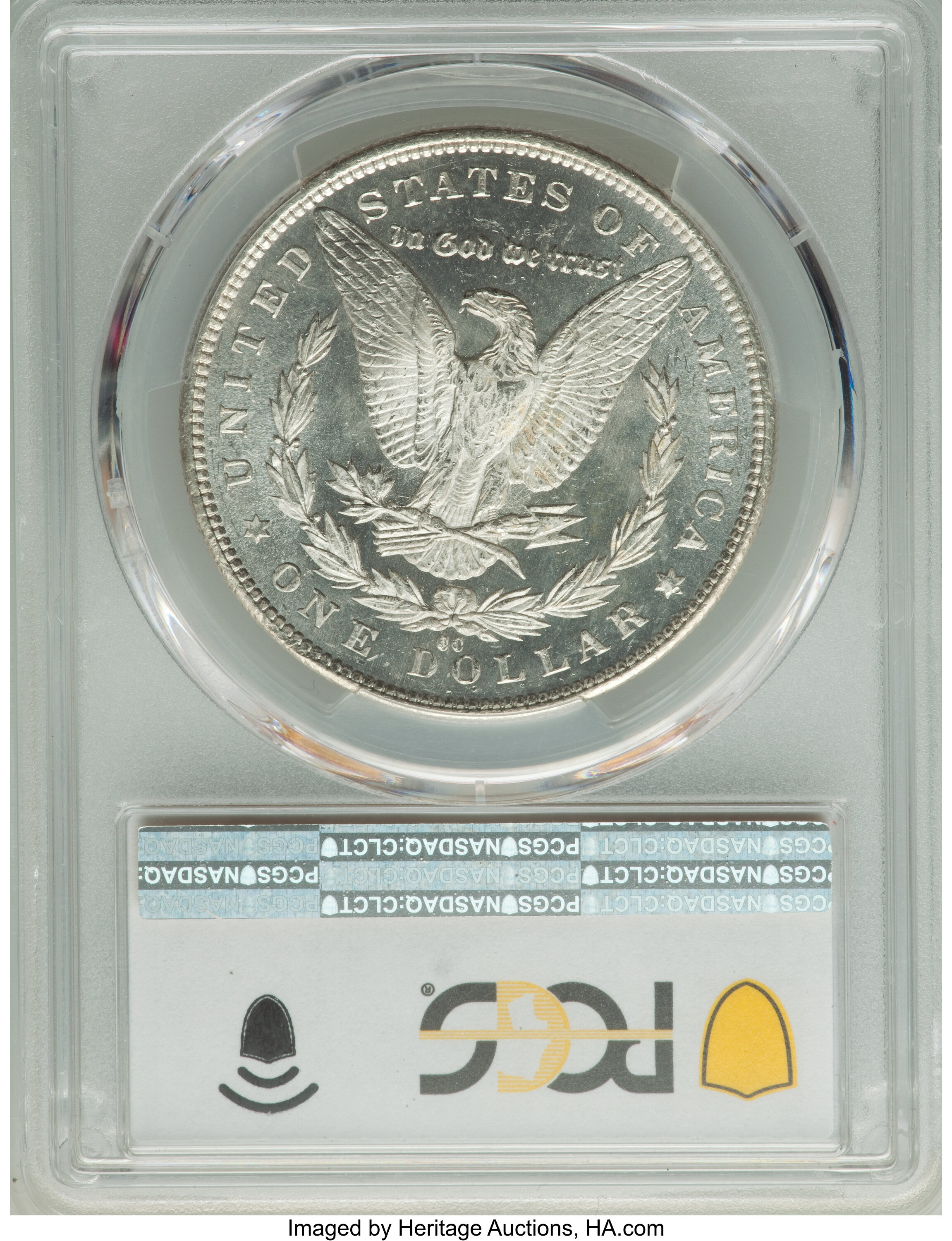 1891-CC $1  Spitting Eagle, VAM-3  MS PL AU55 PL CAC thumbnail 2
