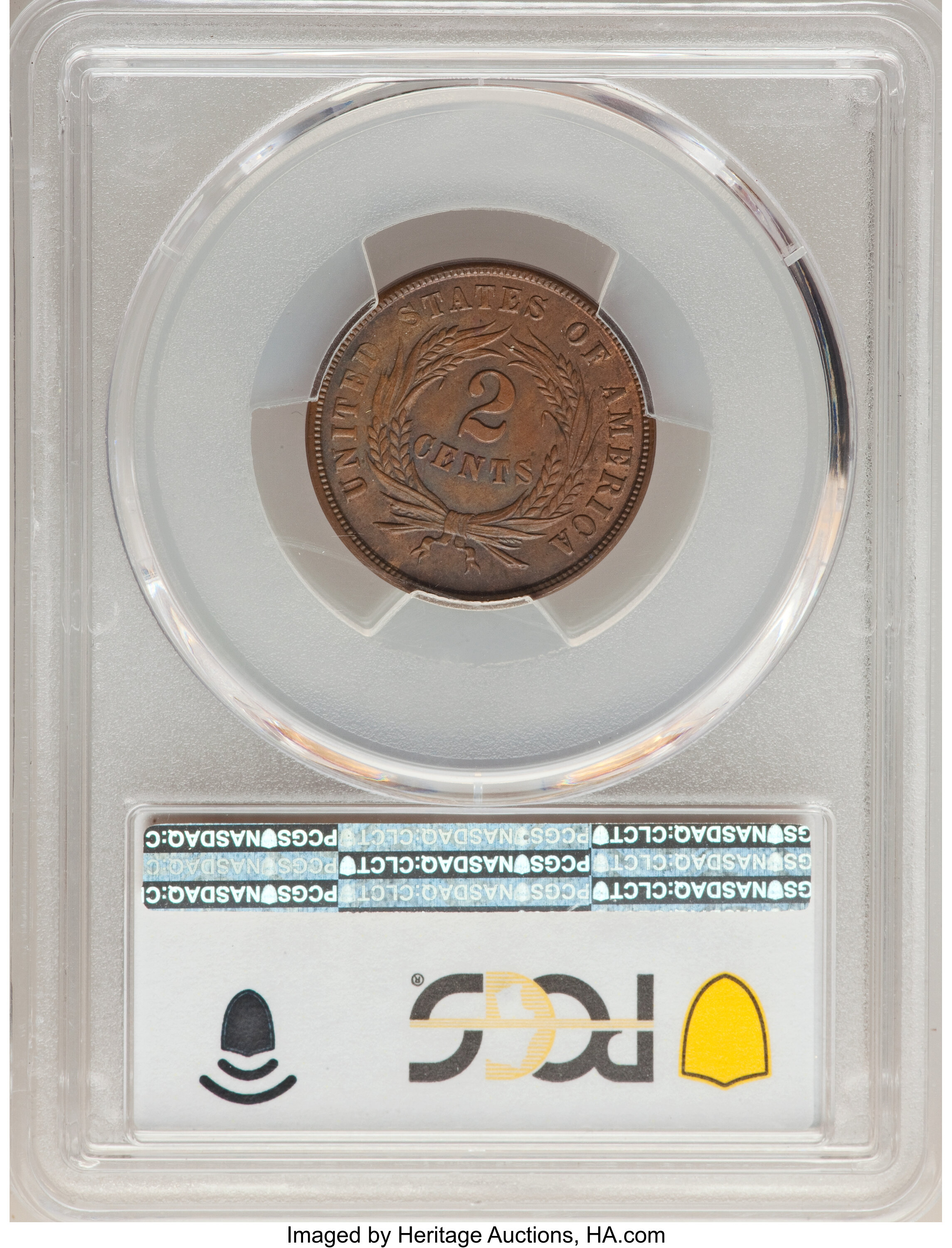 1864 2c Large Motto, DDO, FS-1101 MS BN XF45 BN thumbnail 3