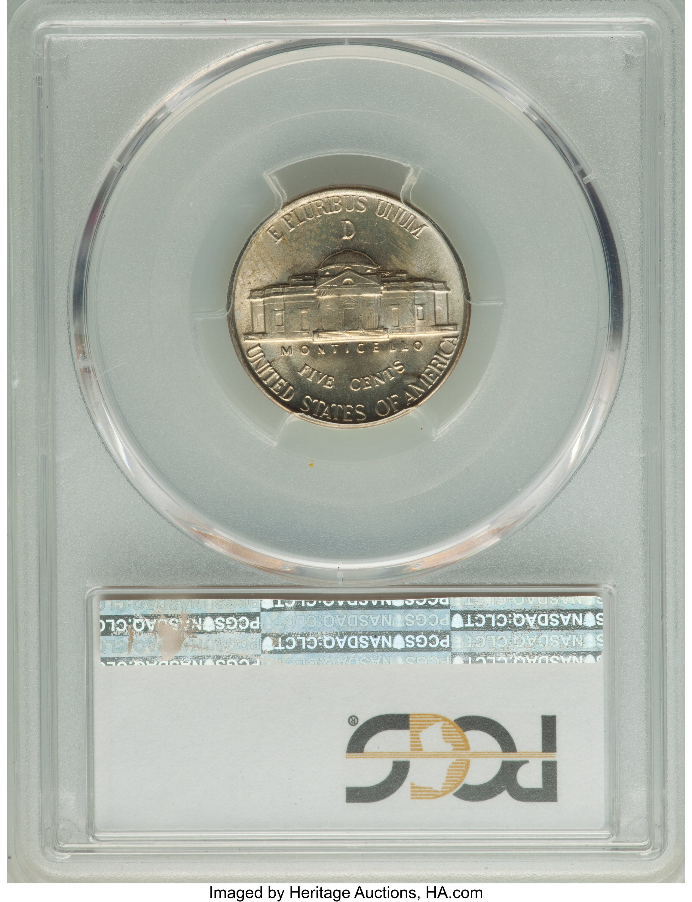 1943-D 5c Silver MS FS MS62 FS thumbnail 13