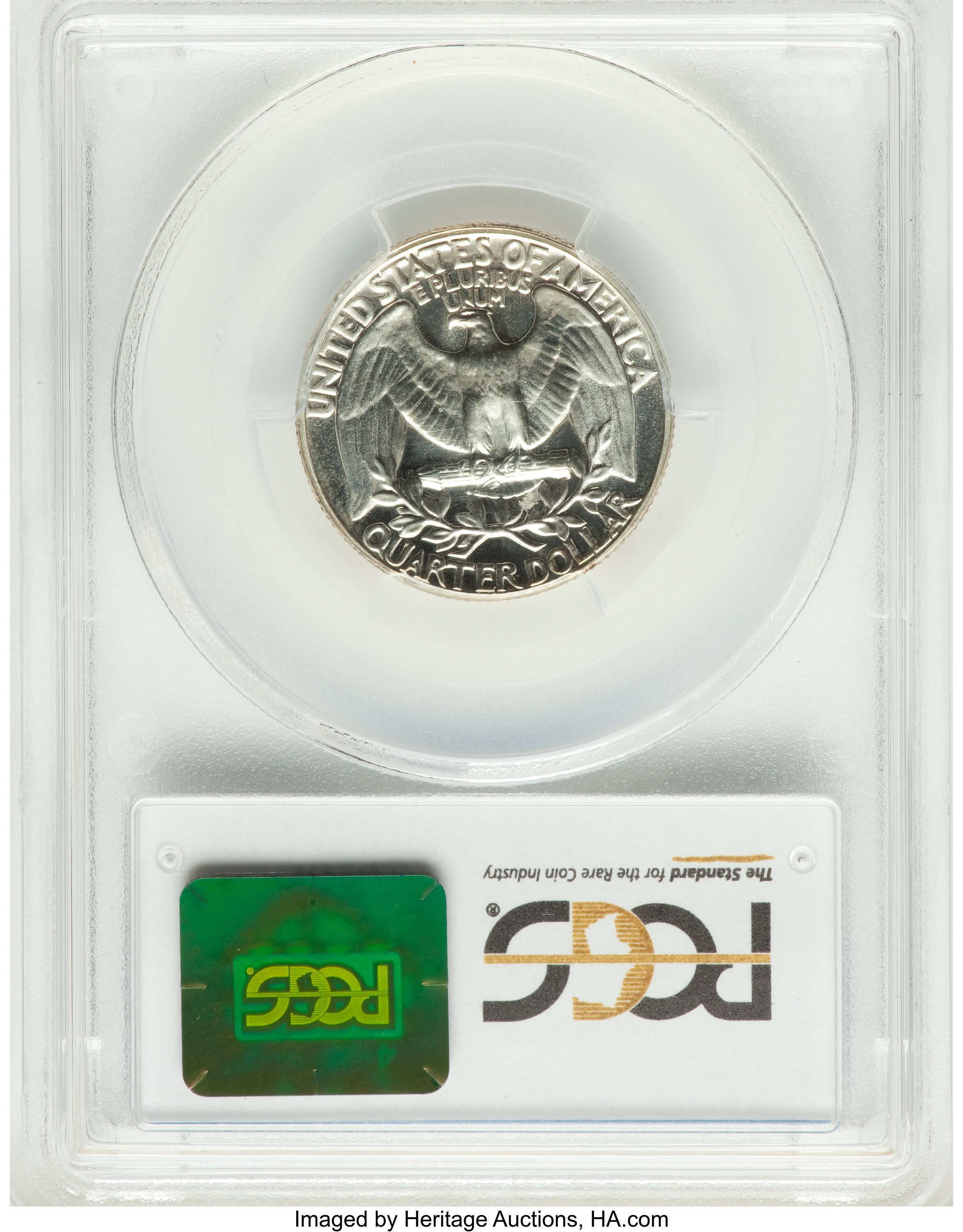 1956 25c Reverse Die Gouge, FS-701 PR67 thumbnail 6