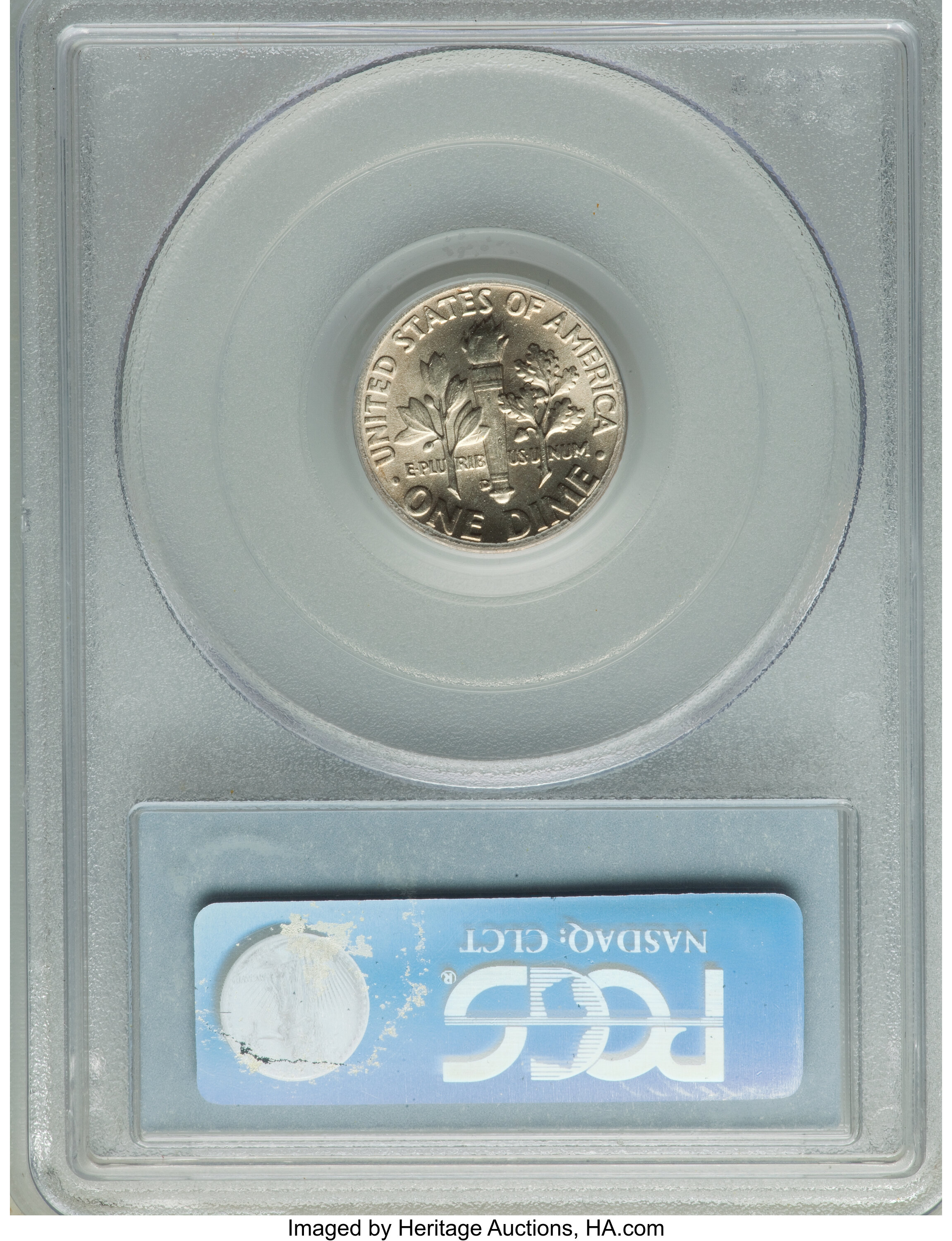 1953-D 10c MS FB MS64 FB CAC thumbnail 2