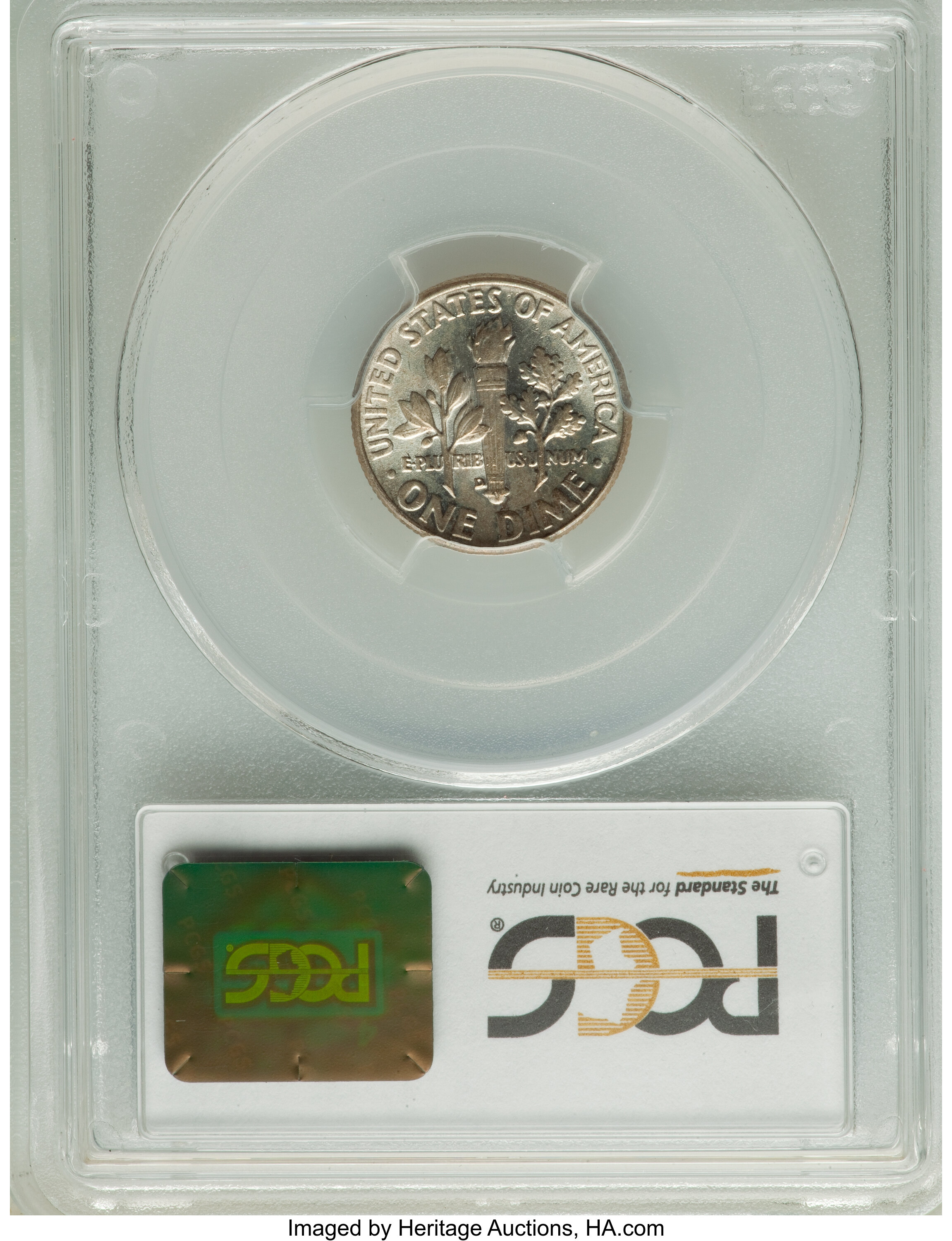 1960-D 10c AU53 thumbnail 3