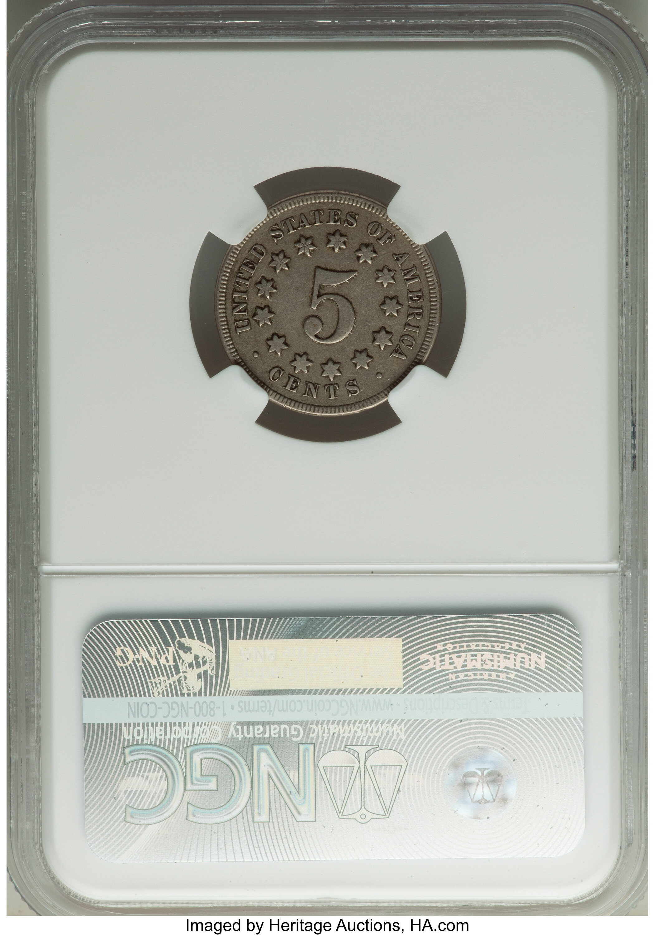 1868 5c XF40 thumbnail 5