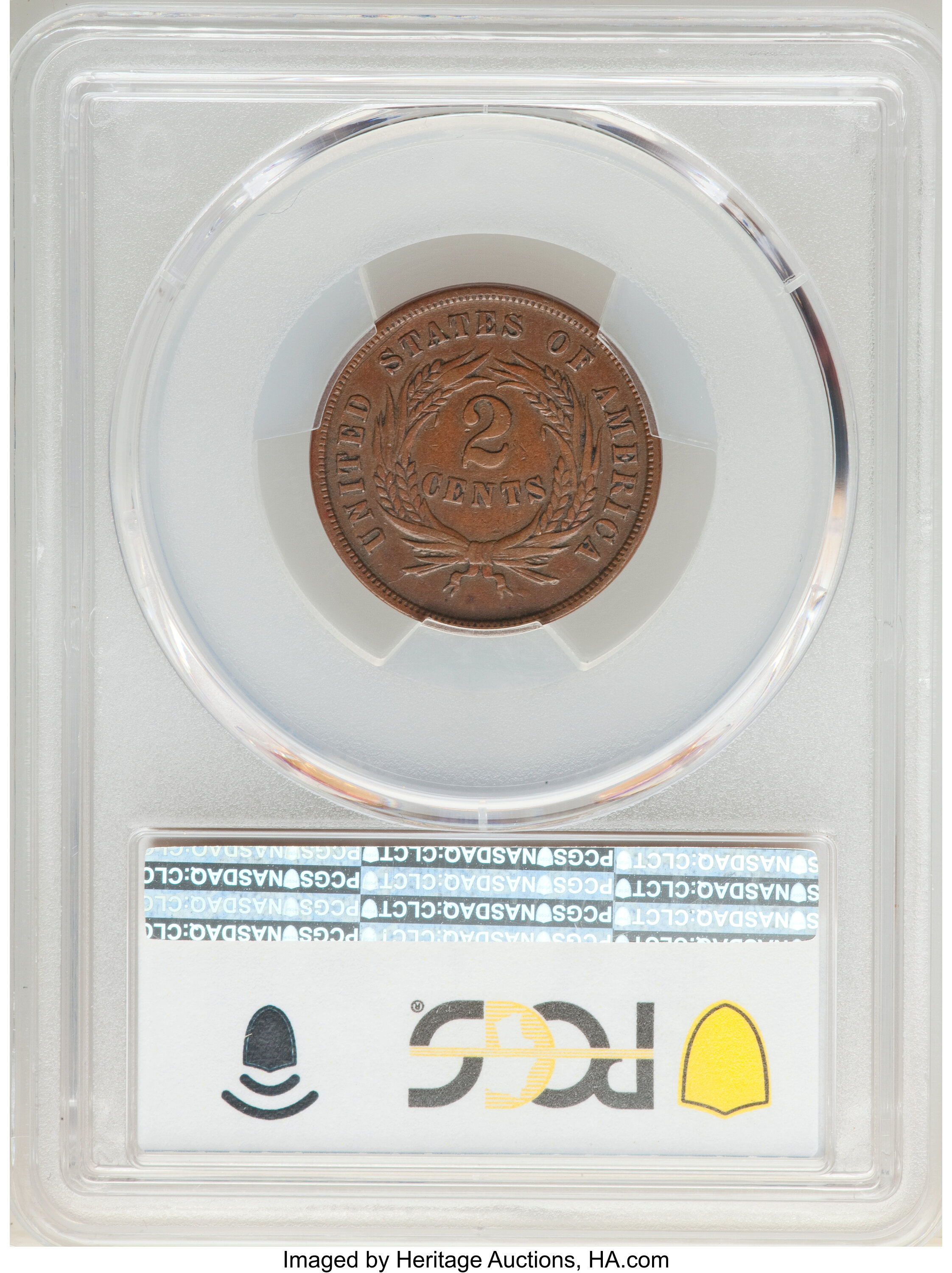 1865 2c Fancy 5 MS BN VF20 BN CAC thumbnail 6
