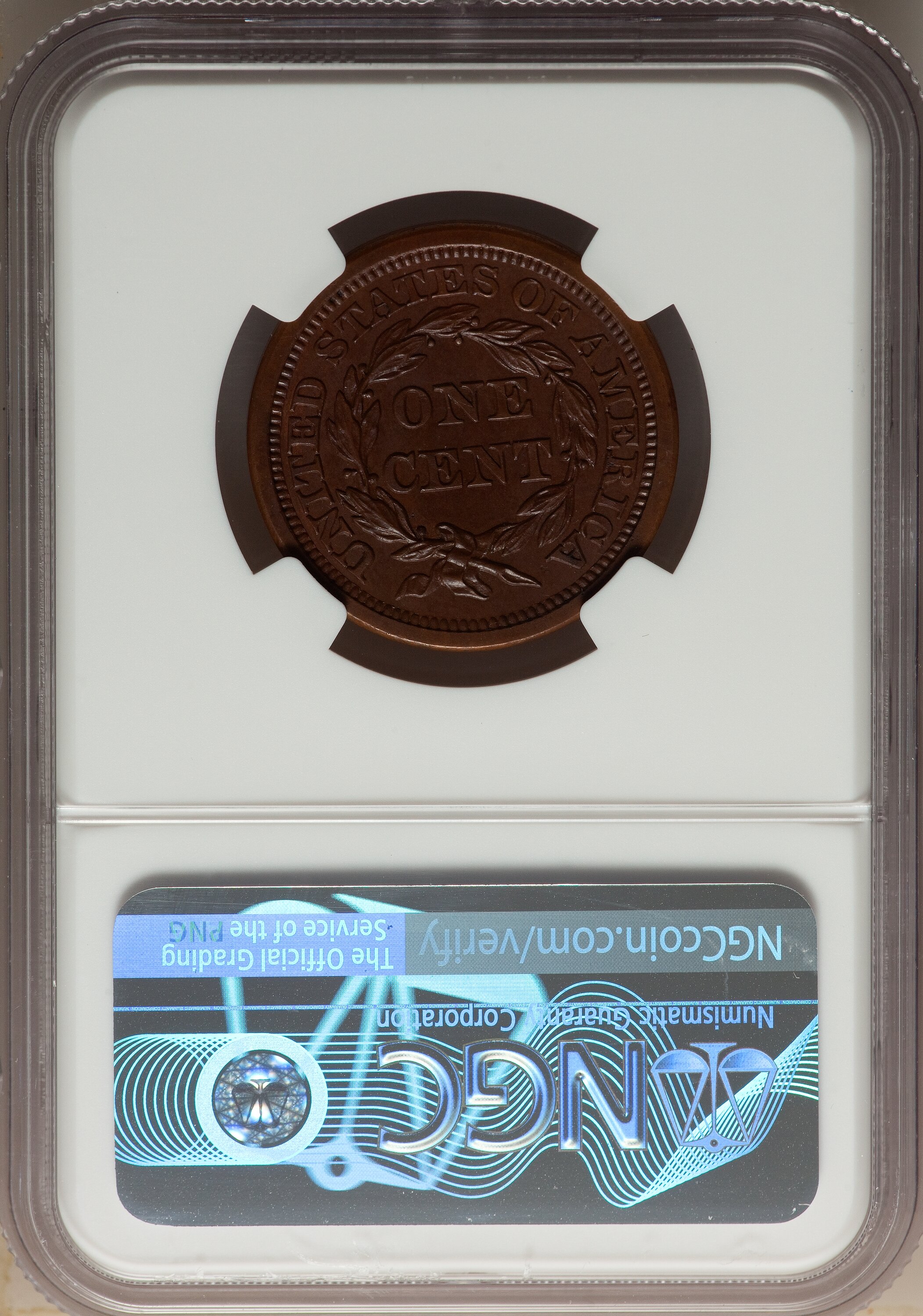 1855 1c Slanted 55 PR BN PR62 BN thumbnail 11