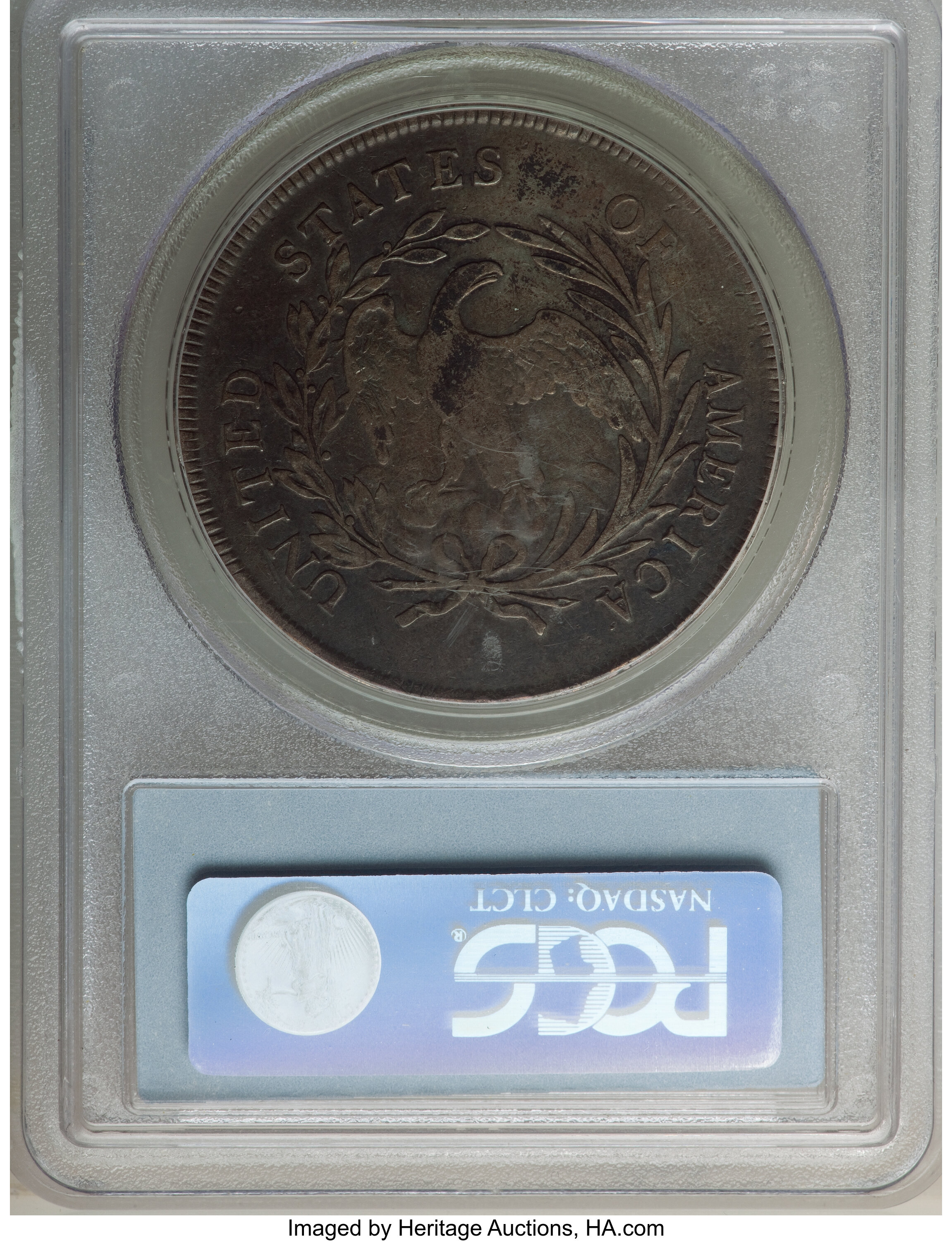 1795 $1  Draped Bust, Off-Center Bust, B-14, BB-51 P1 thumbnail 16