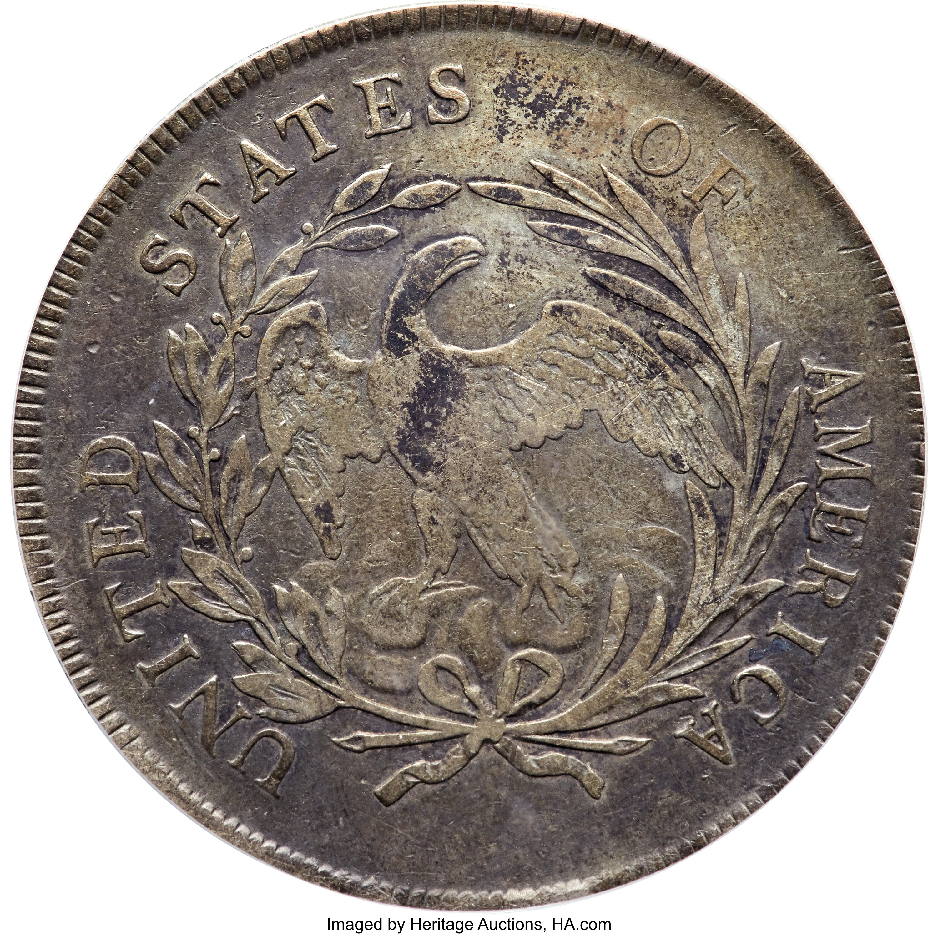 1795 $1  Draped Bust, Off-Center Bust, B-14, BB-51 P1 thumbnail 17