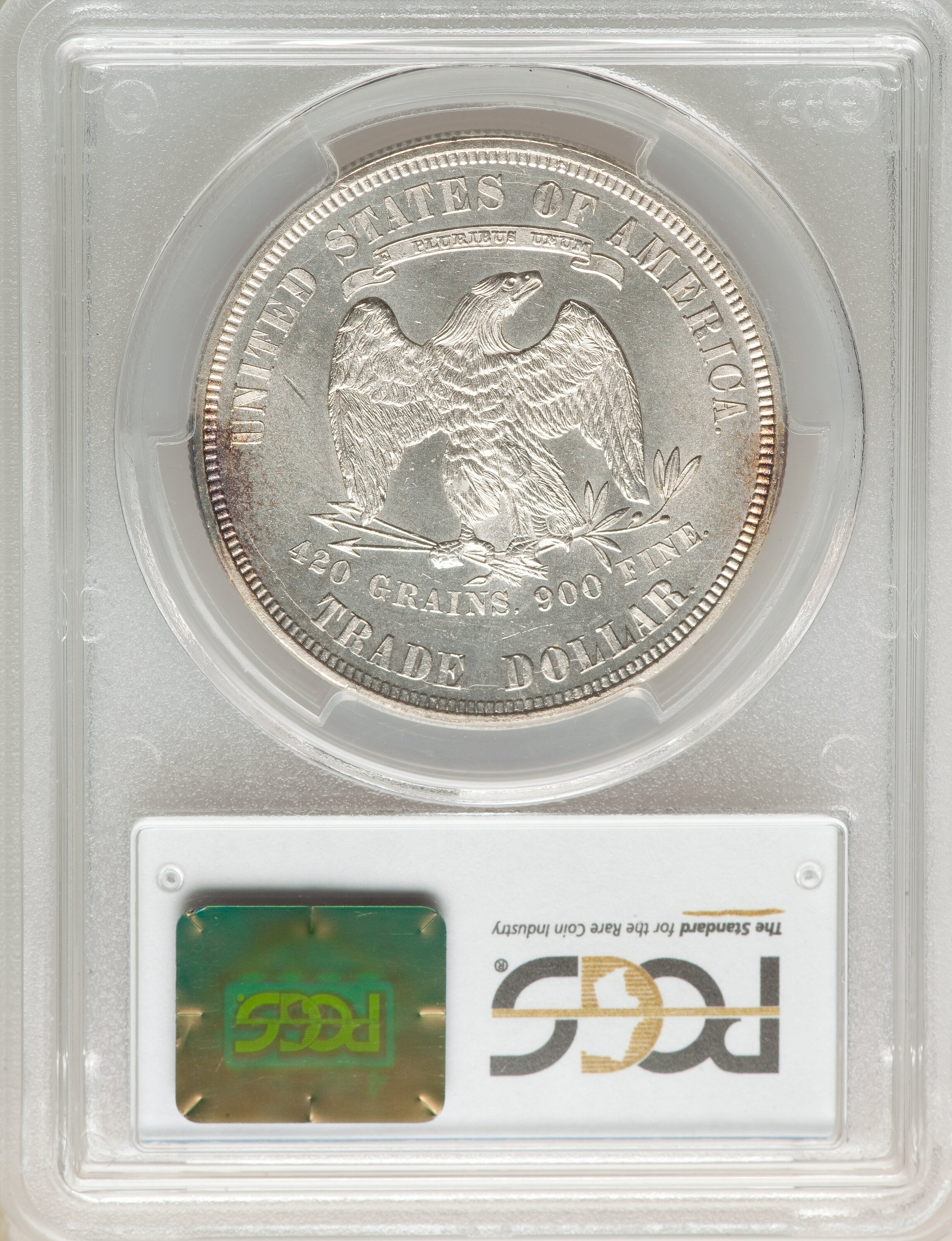 1875 Trade$ Obverse I, Reverse II AU50 CAC thumbnail 11
