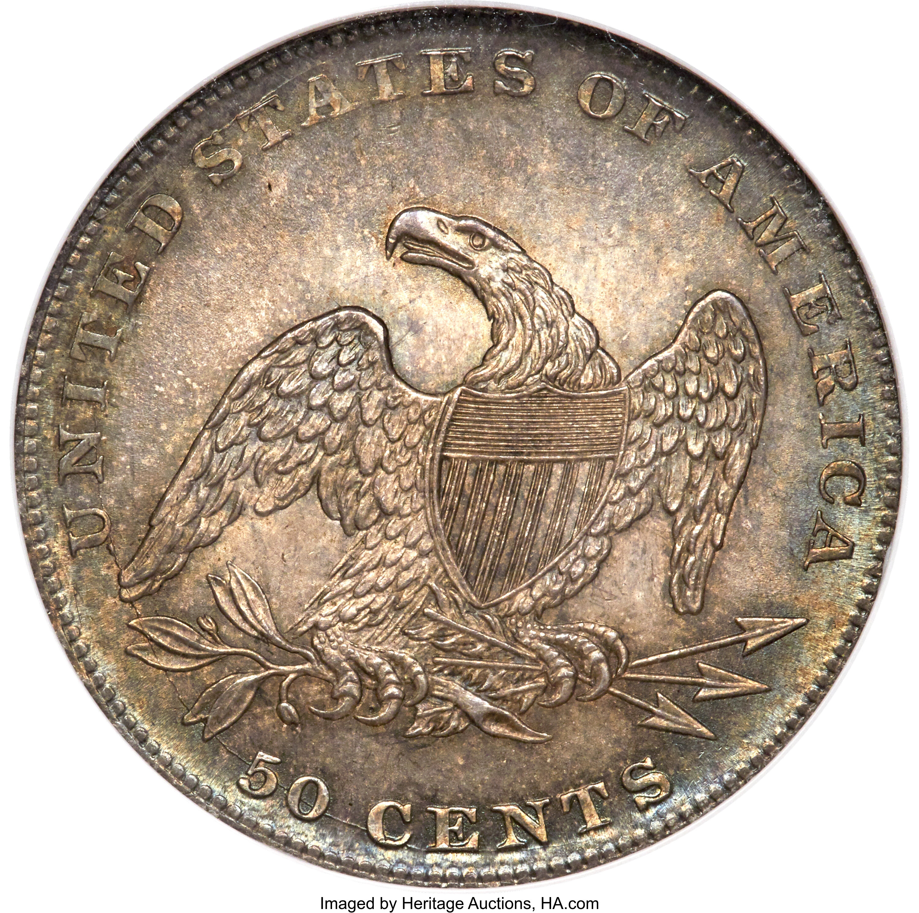 1837 50c Reeded Edge, GR-17 VF20 thumbnail 5