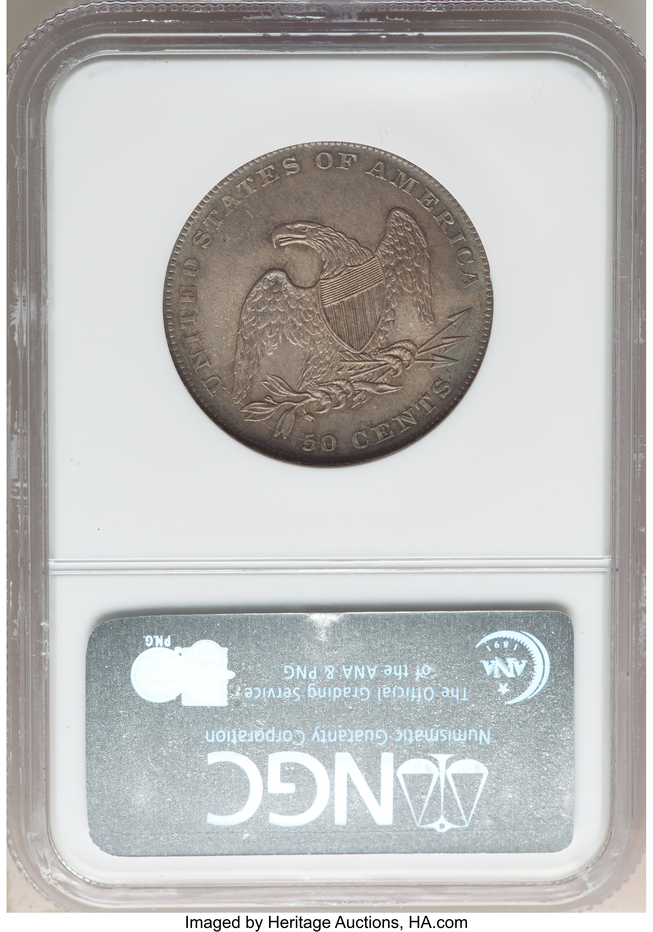 1837 50c Reeded Edge, GR-17 VF20 thumbnail 6