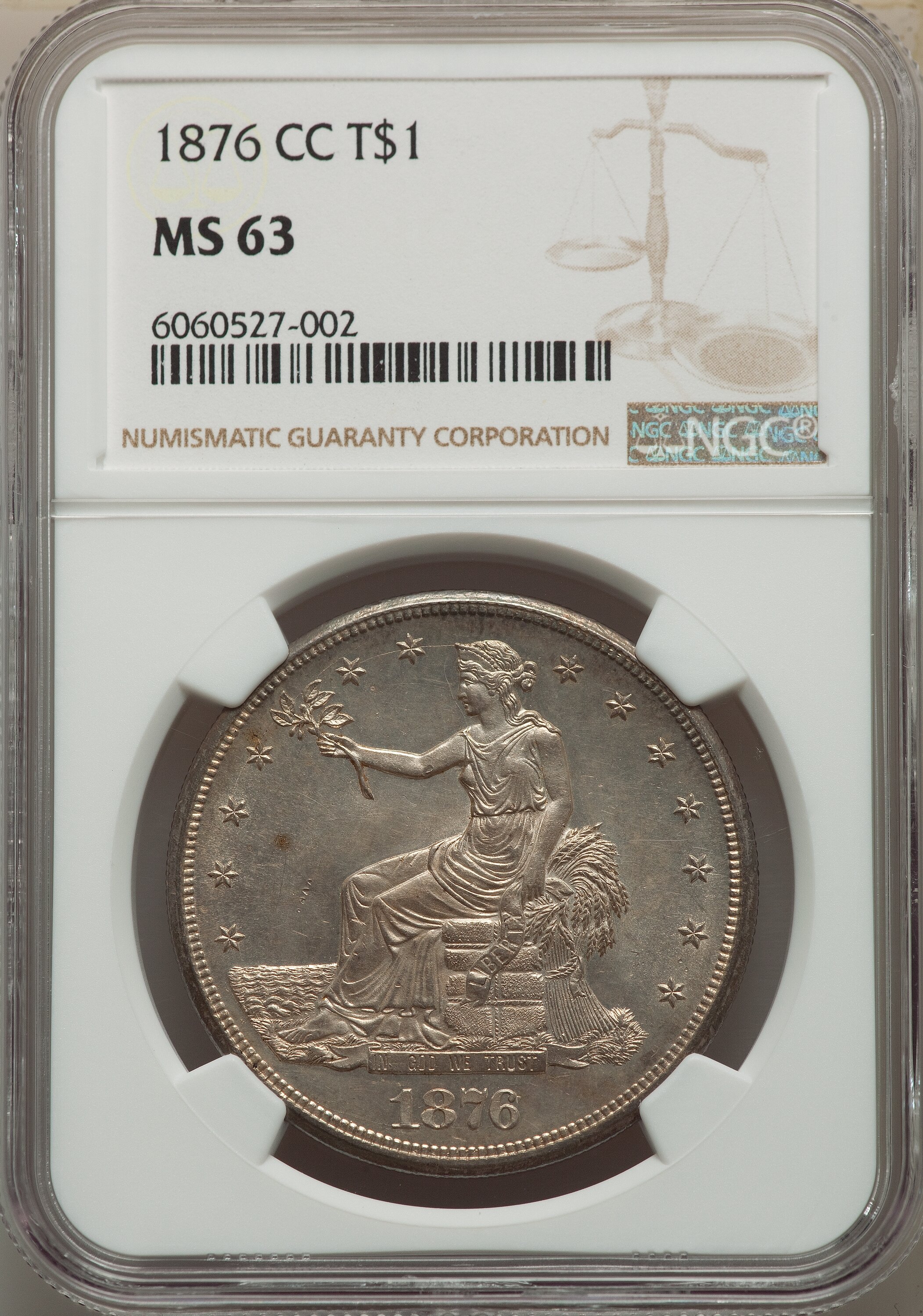 1876-CC Trade$ Obverse I, Reverse II AU58 CAC thumbnail 16