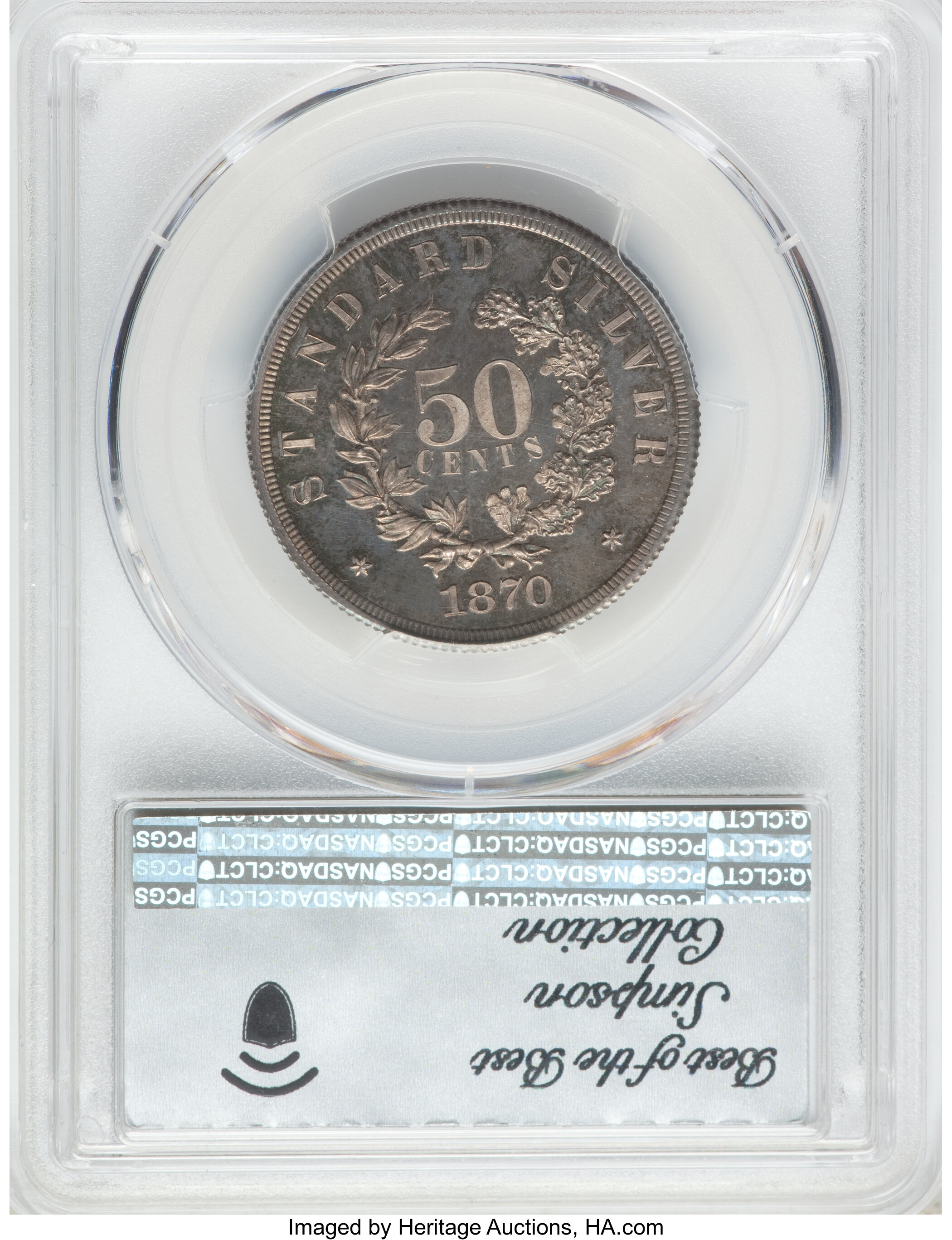 1870 P50c Silver, J-969 PR CAM thumbnail 9