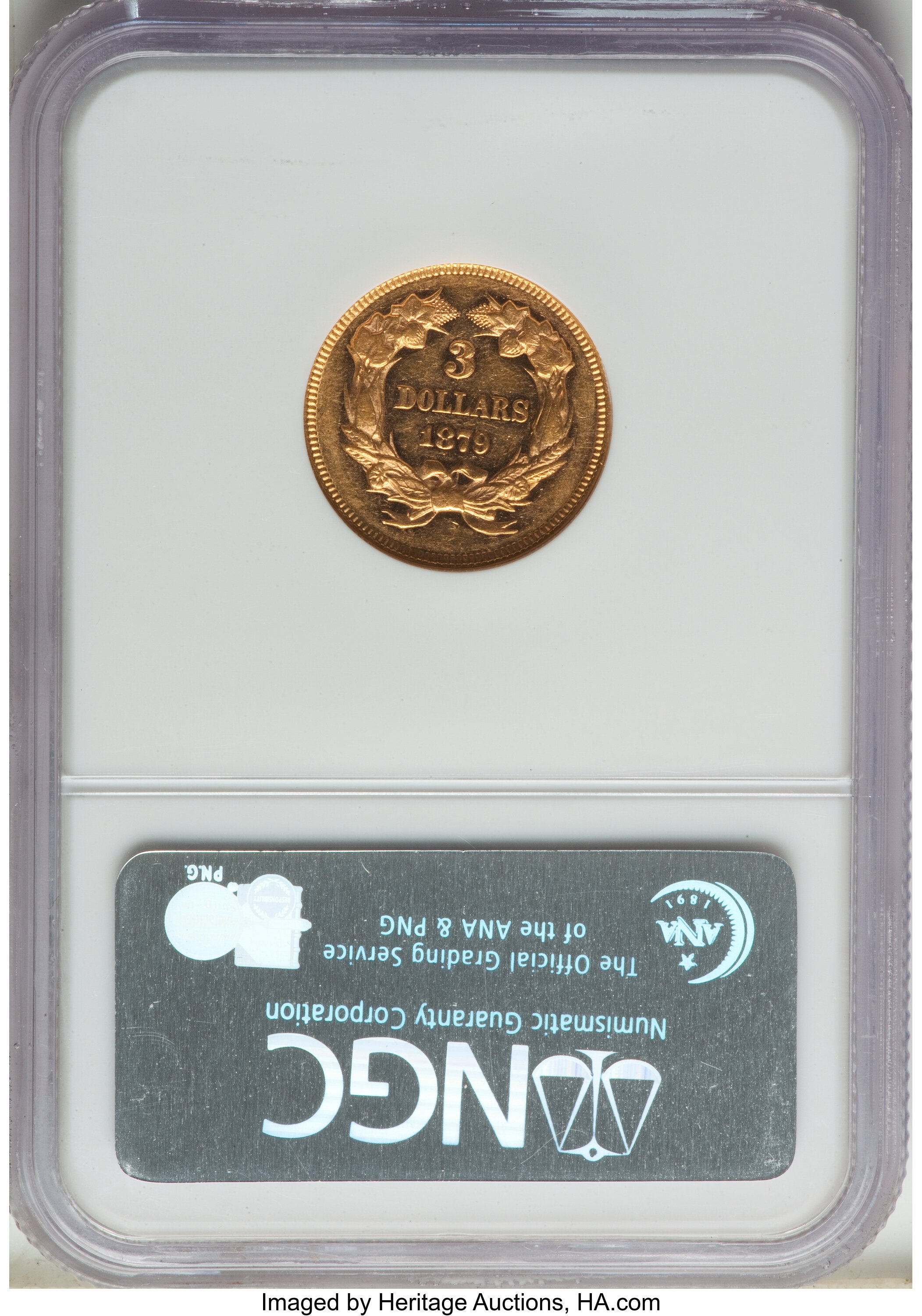 1879 $3  MS PL AU58 PL thumbnail 2