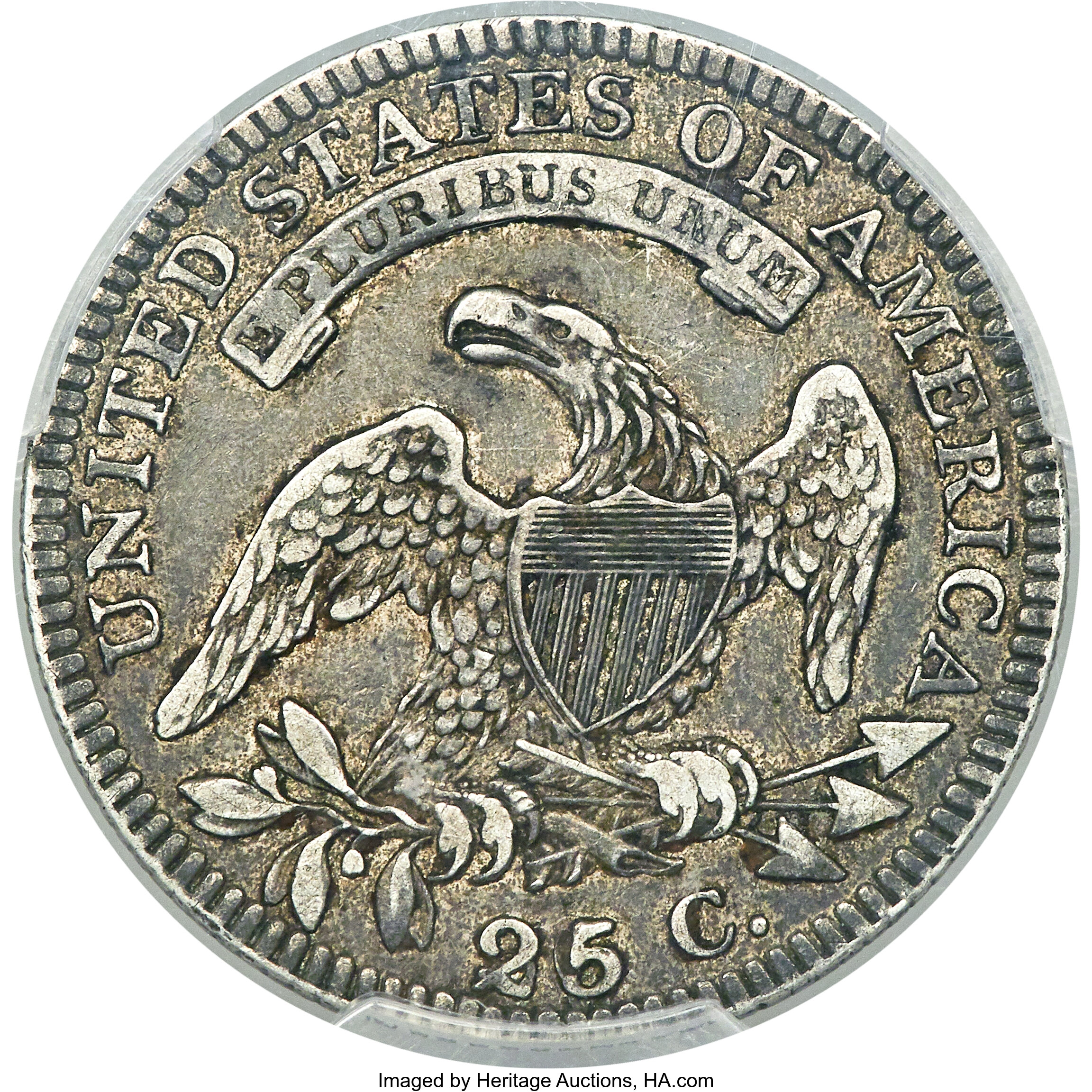 1822 25c 25/50c, B-2, FS-901 VF30 CAC thumbnail 2