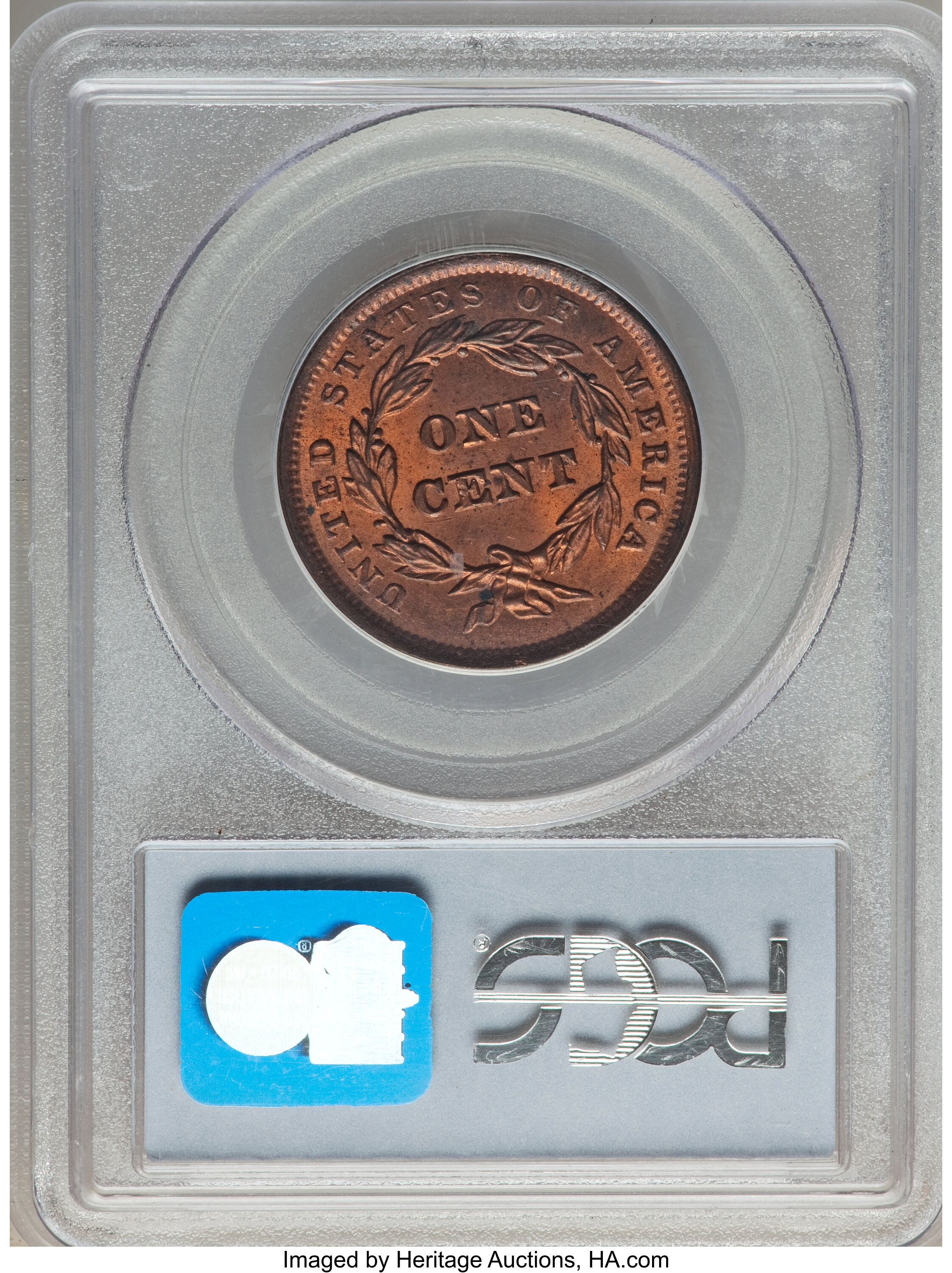 1842 1c Large Date, N-6 MS RD thumbnail 2