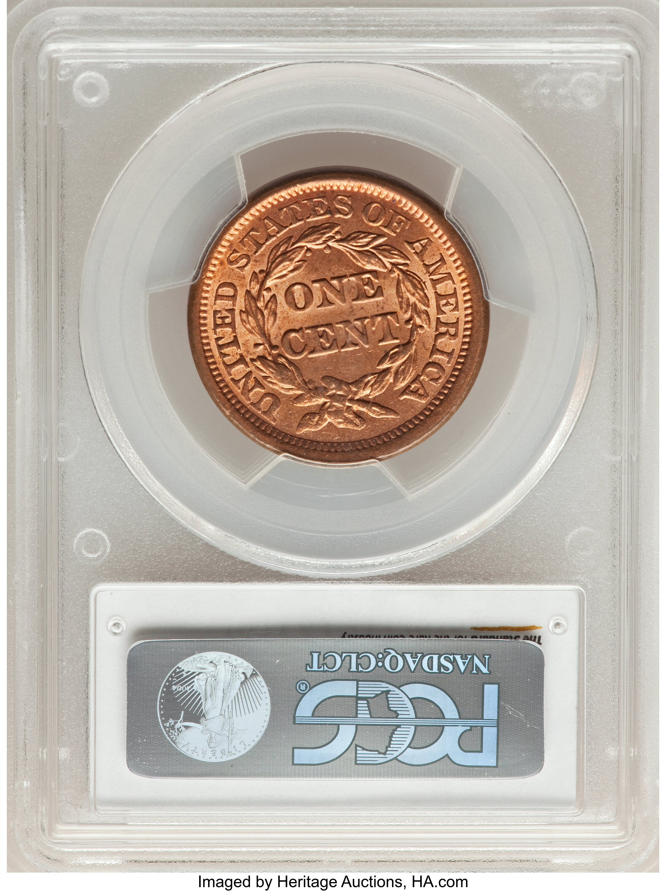 1856 1c Slanted 5, N-14 MS RD thumbnail 5