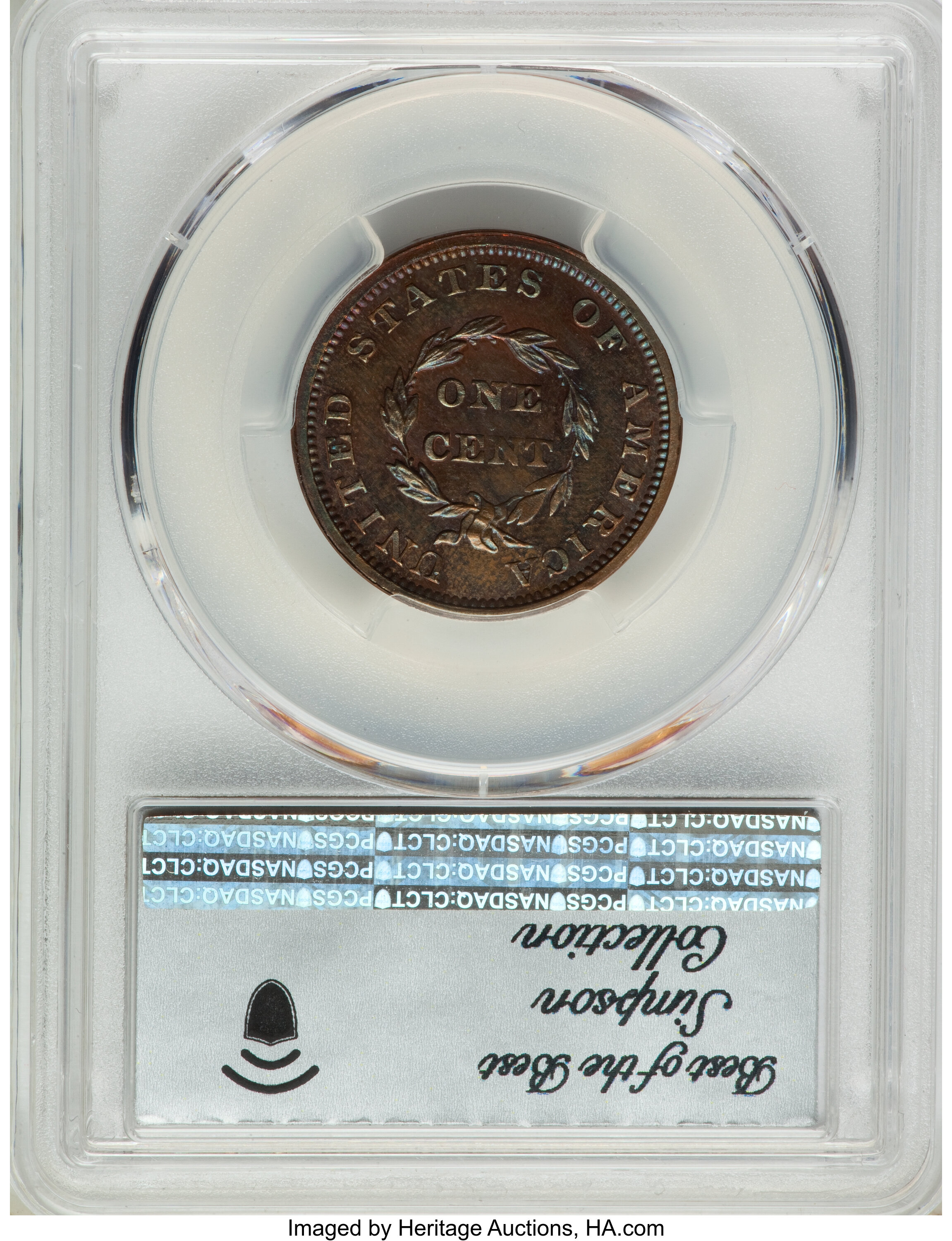 1854 P1c Restrike, Copper, J-163 PR RB thumbnail 3