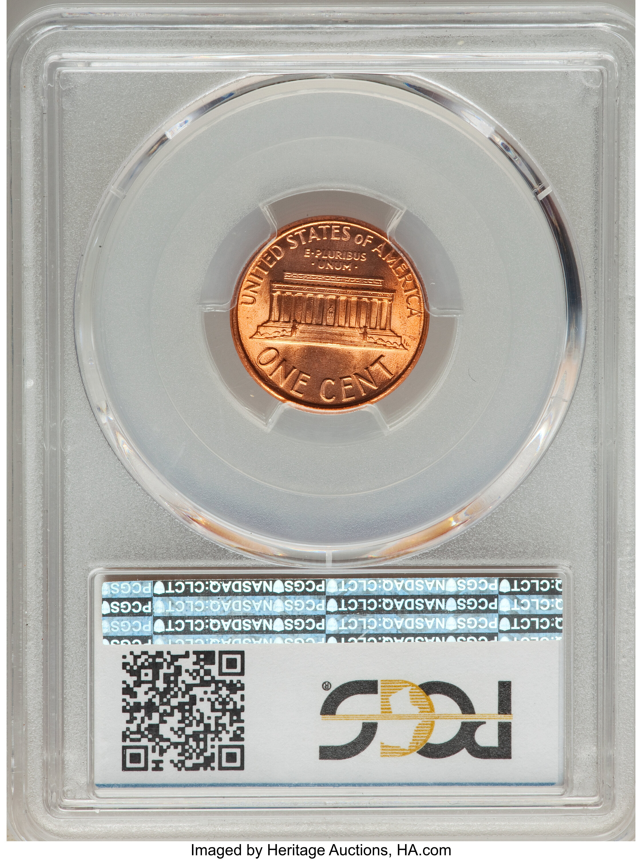 1987-D/D 1c Repunched Mintmark, FS-501 MS RD thumbnail 4