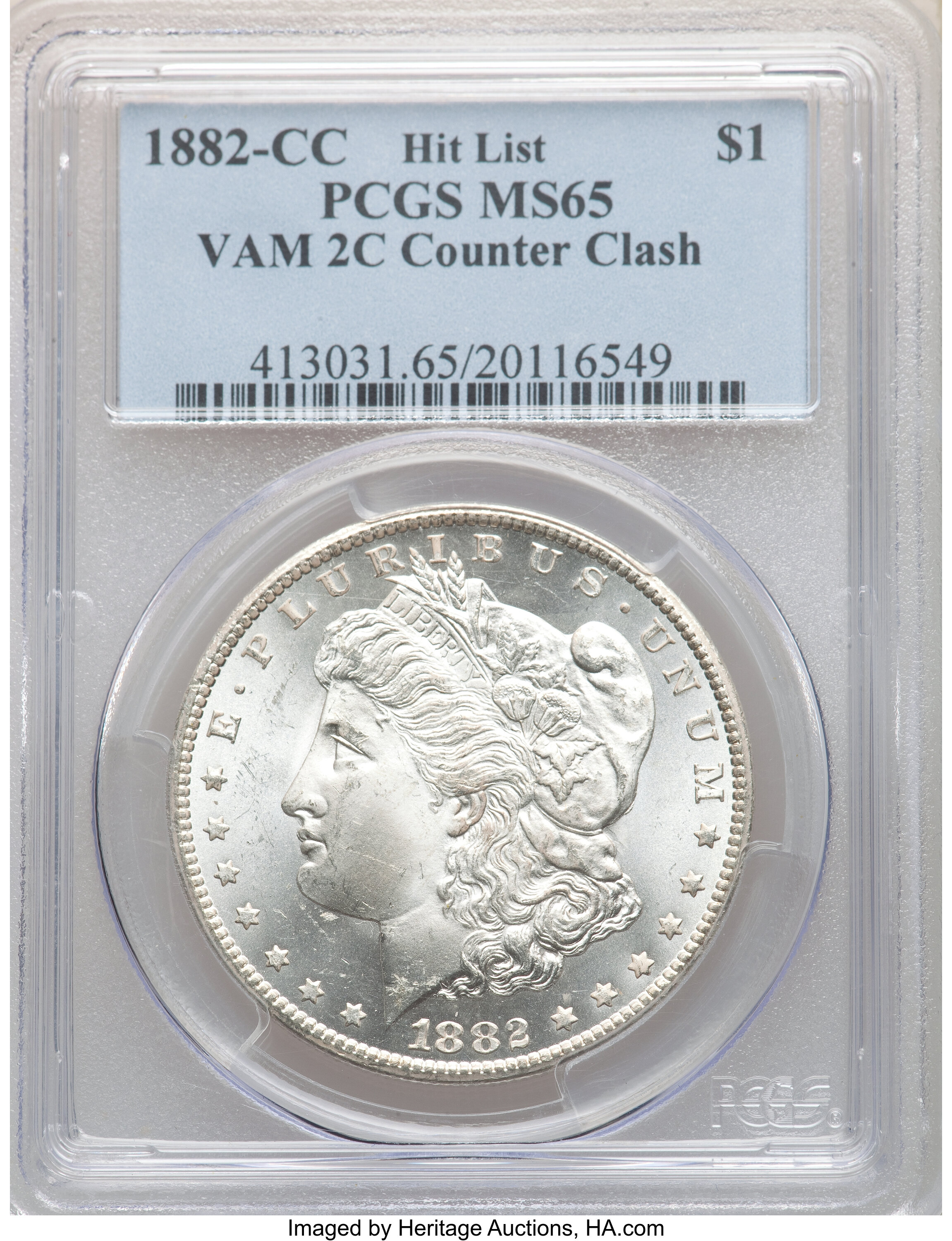 1882-CC $1  Lip Counter Clash Die Break, VAM-2C1 AG3 thumbnail 13