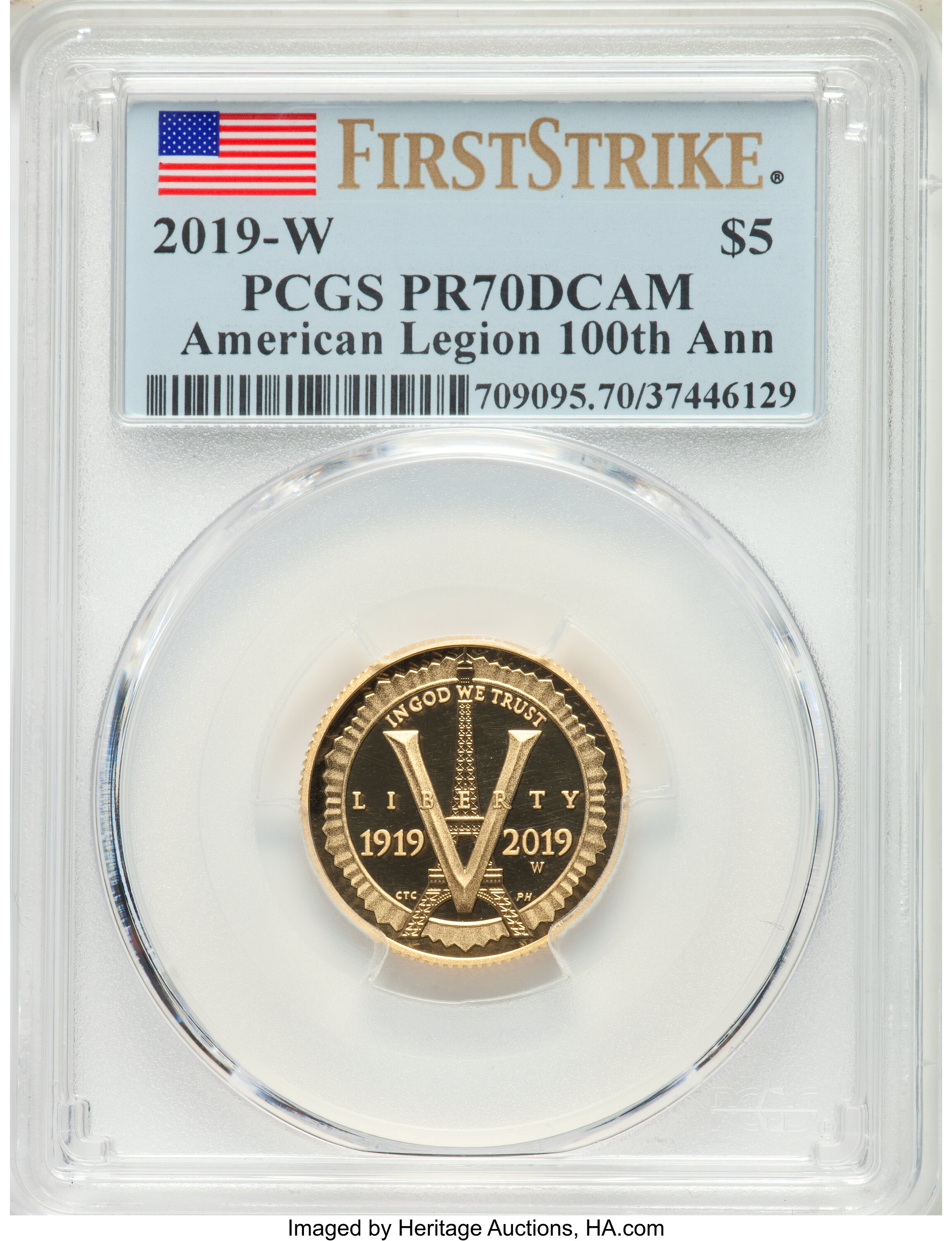 2019-W G$5  American Legion 100th Anniversary MS thumbnail 8