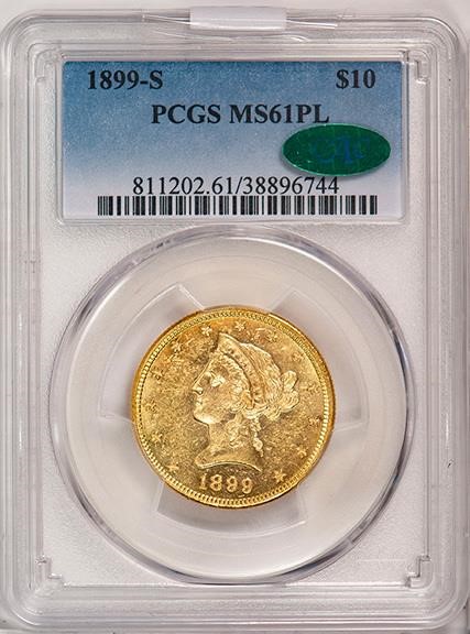 1899-S $10  MS PL thumbnail 3