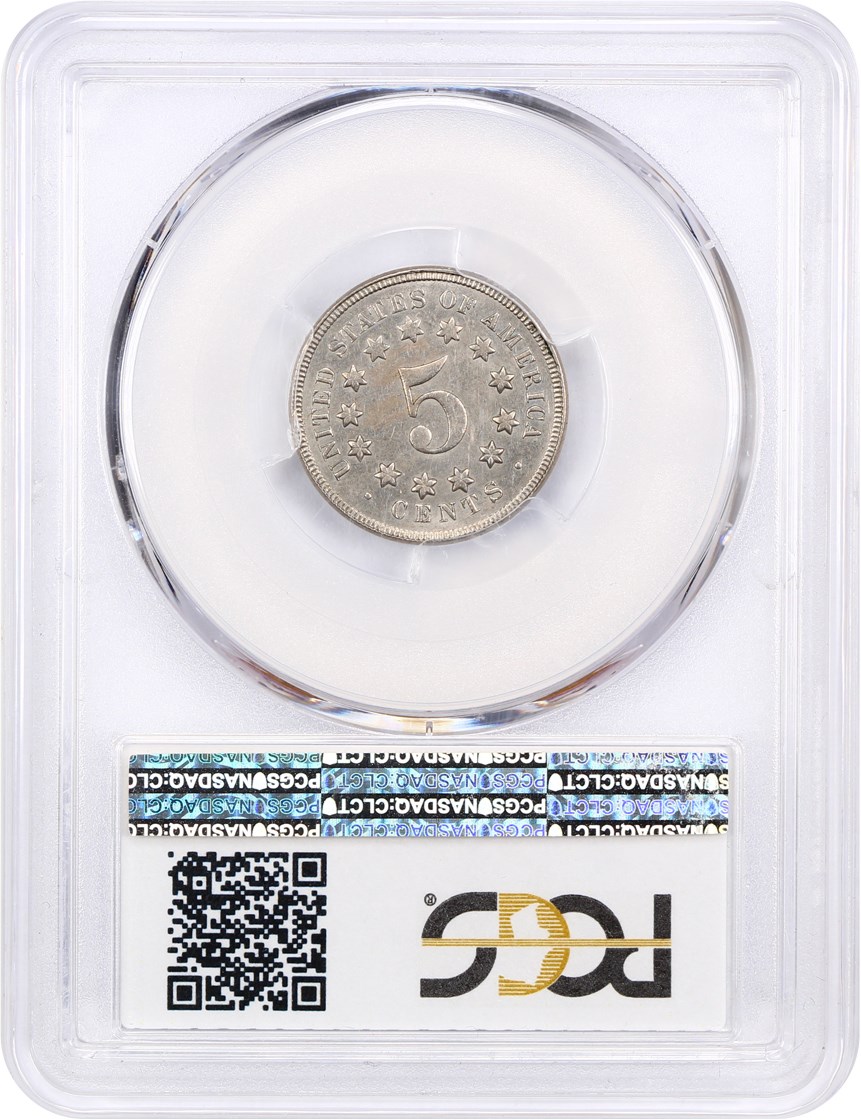 1868 5c Doubled Die Obverse, FS-104 MS thumbnail 6